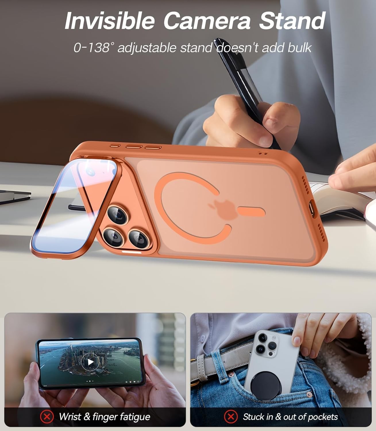 MagSafe Shockproof Kickstand Case with Camera Protection for iPhone 17 Series - image 4