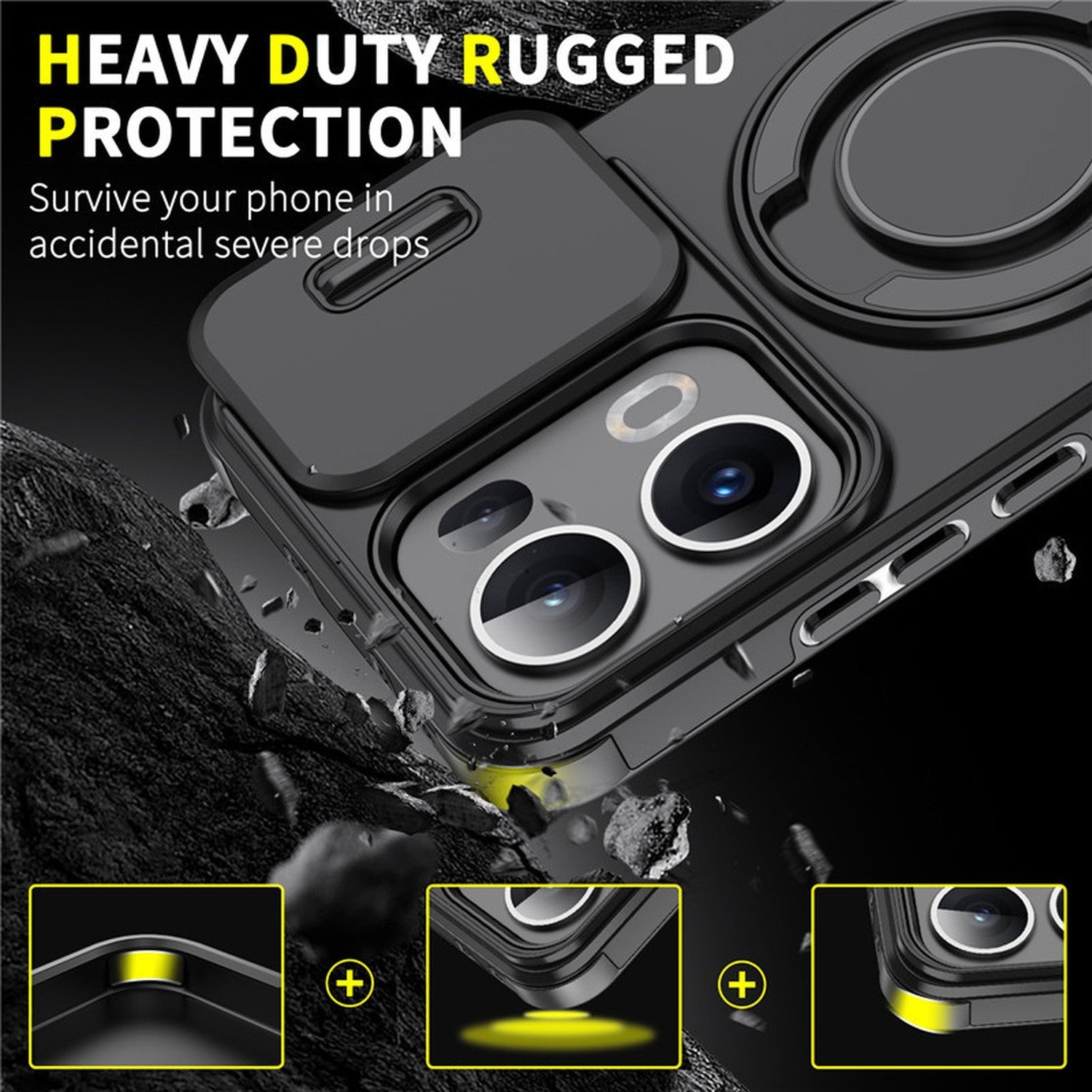 OPPO A Series Shockproof Kickstand Case - image 5