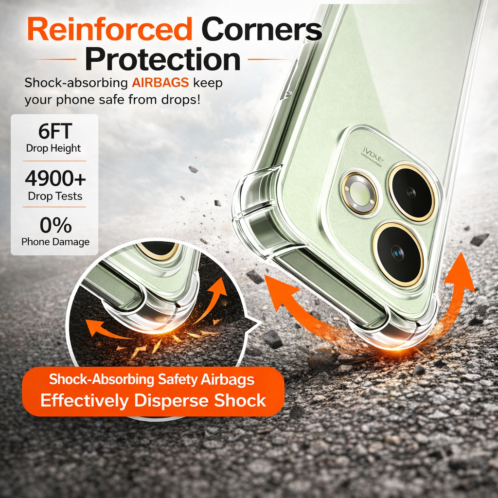 For OPPO A6 A6X A5 Pro A5X Reno 15 13 F 11 A80 60 5G Case Clear Shockproof Cover - image 4