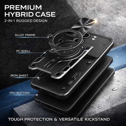 OPPO Reno Series Shockproof Magnetic Kickstand Case - image 9