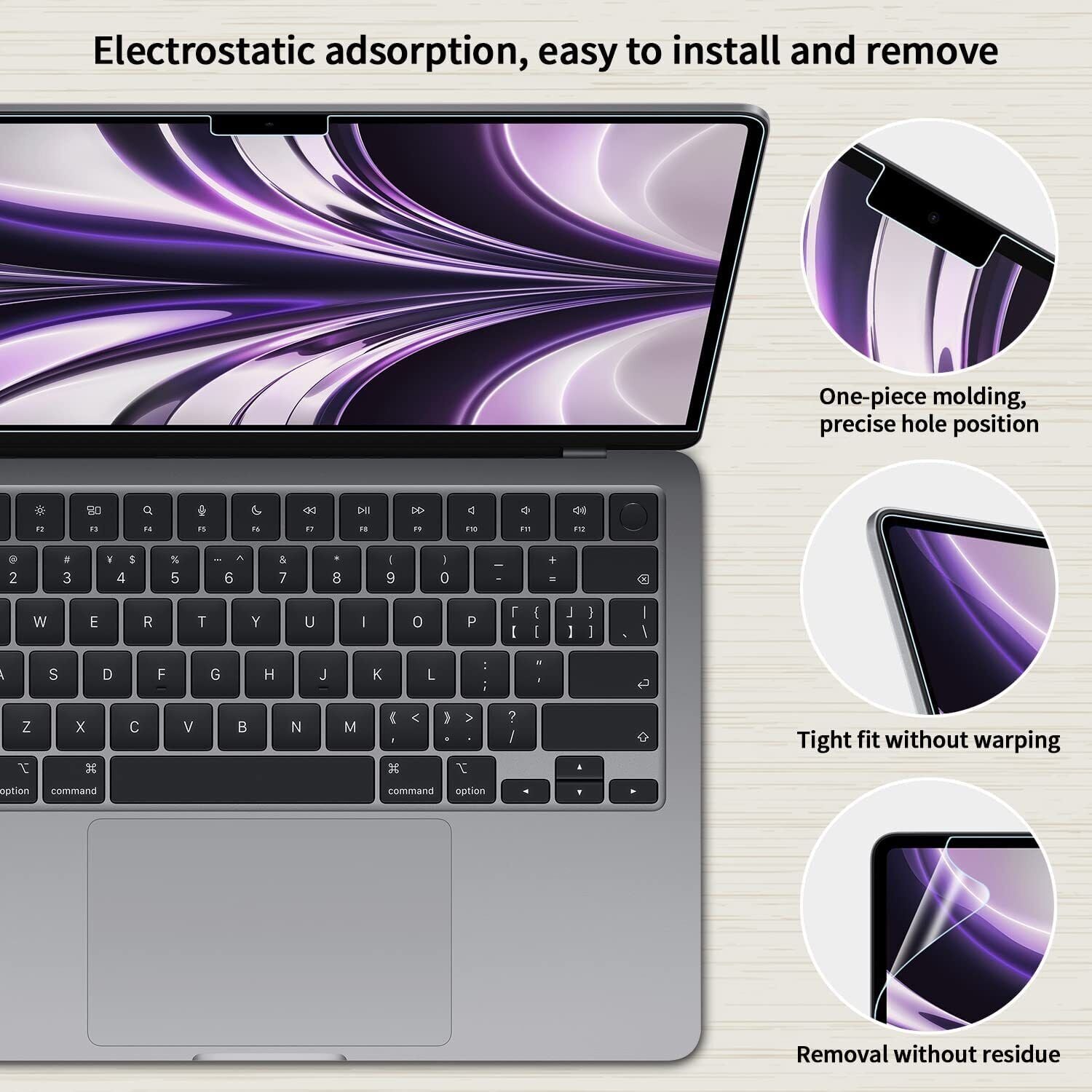 2 Pack For Macbook M3 Pro 14" 16" Clear Matte Anti-blue Screen Protector