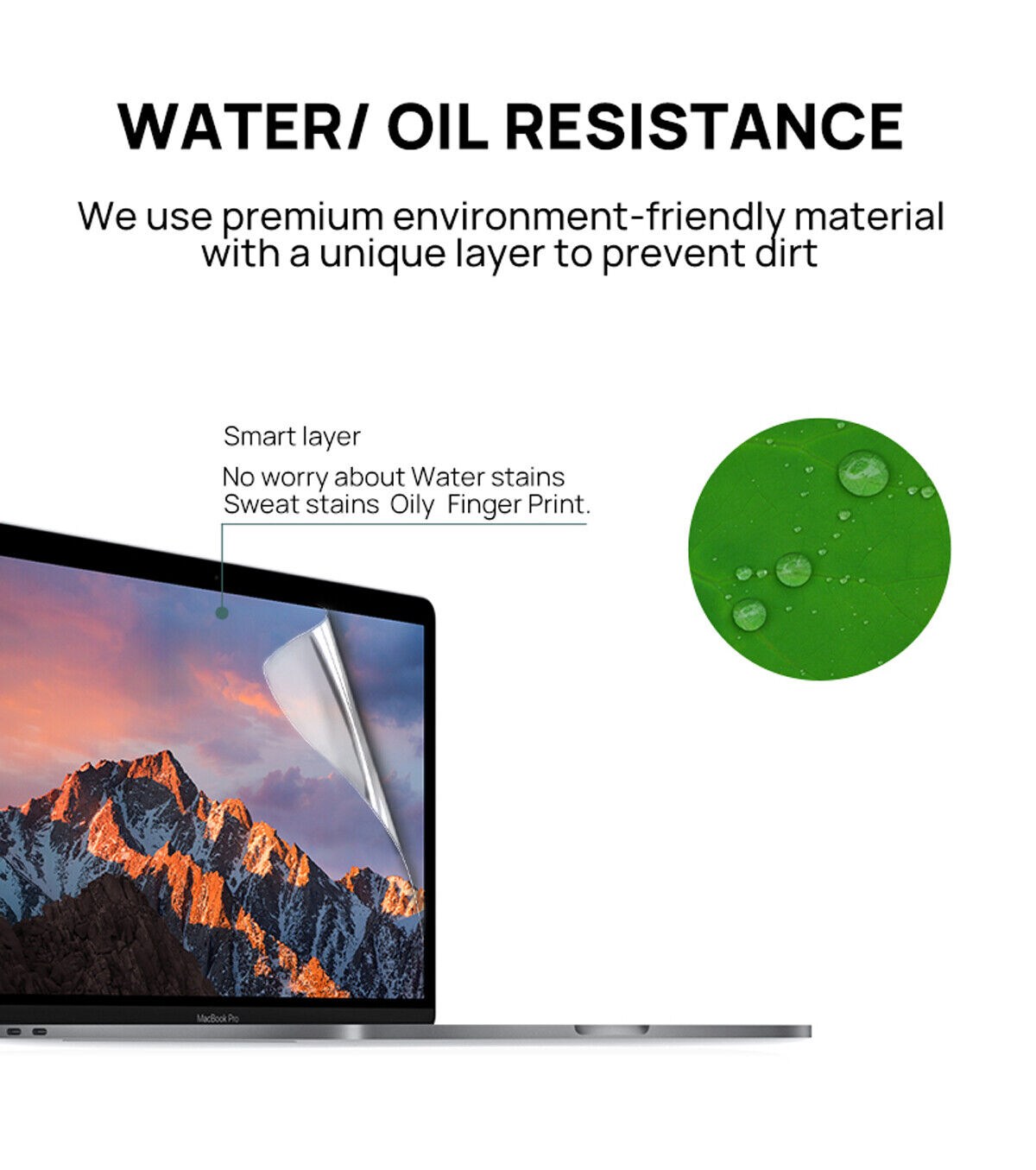 2 Pack of Clear Screen Protector Film For Macbook Pro 14" 16" A2991 A2992 M3 Pro