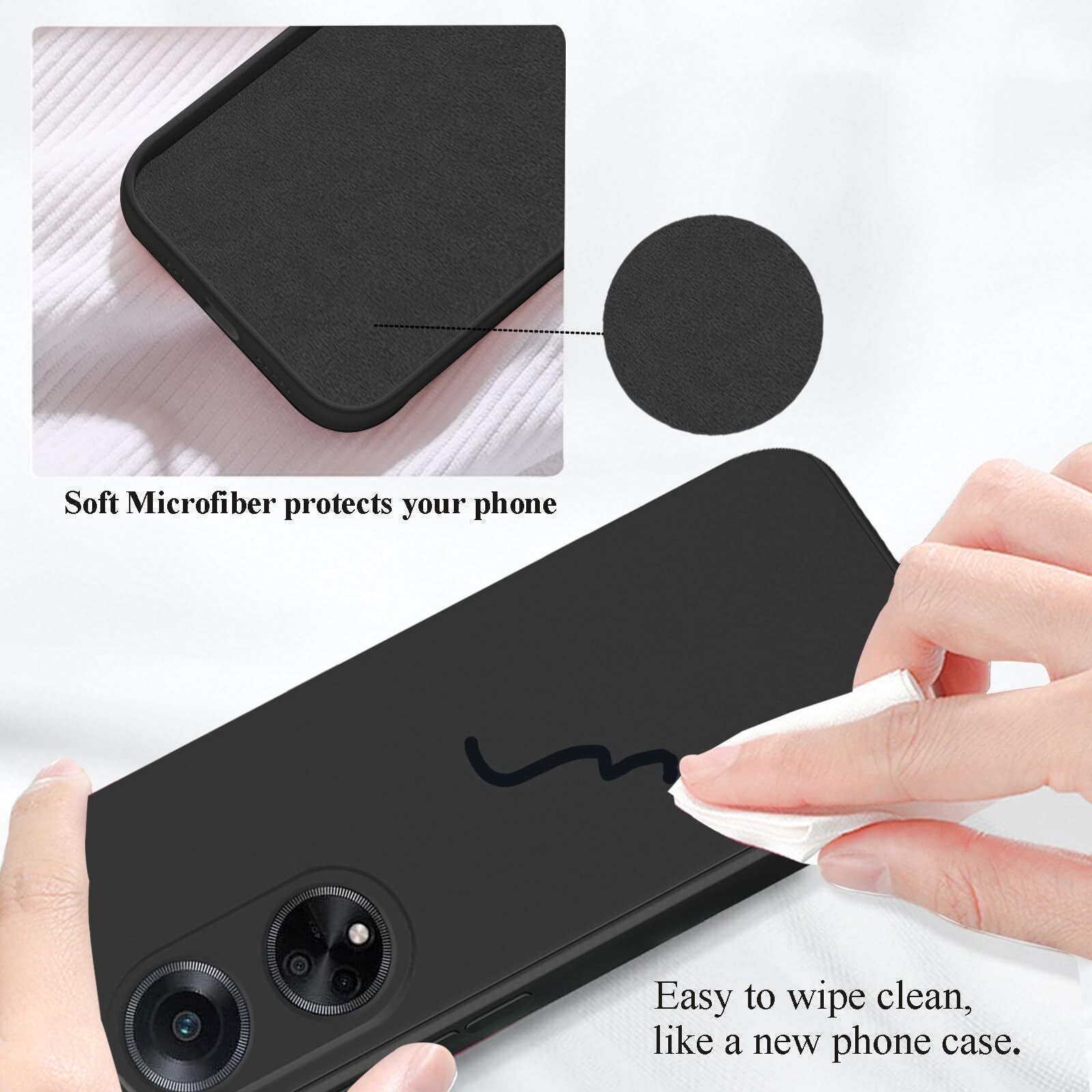 For OPPO A98 A17 A78 A38 A58 Reno 10 5G Case Rugged Shockproof Silicone Cover