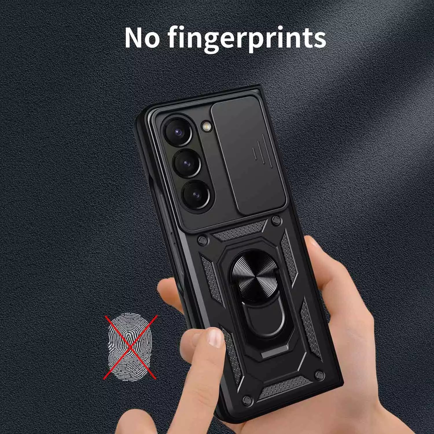 For Samsung Galaxy Z Flip Fold 6 Case Shockproof Rugged Ring Holder Cover