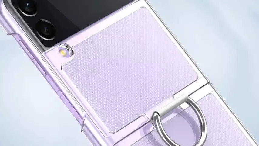 For Samsung Galaxy Z Flip 6 Hard Case Slim Clear Cover With Ring Holder