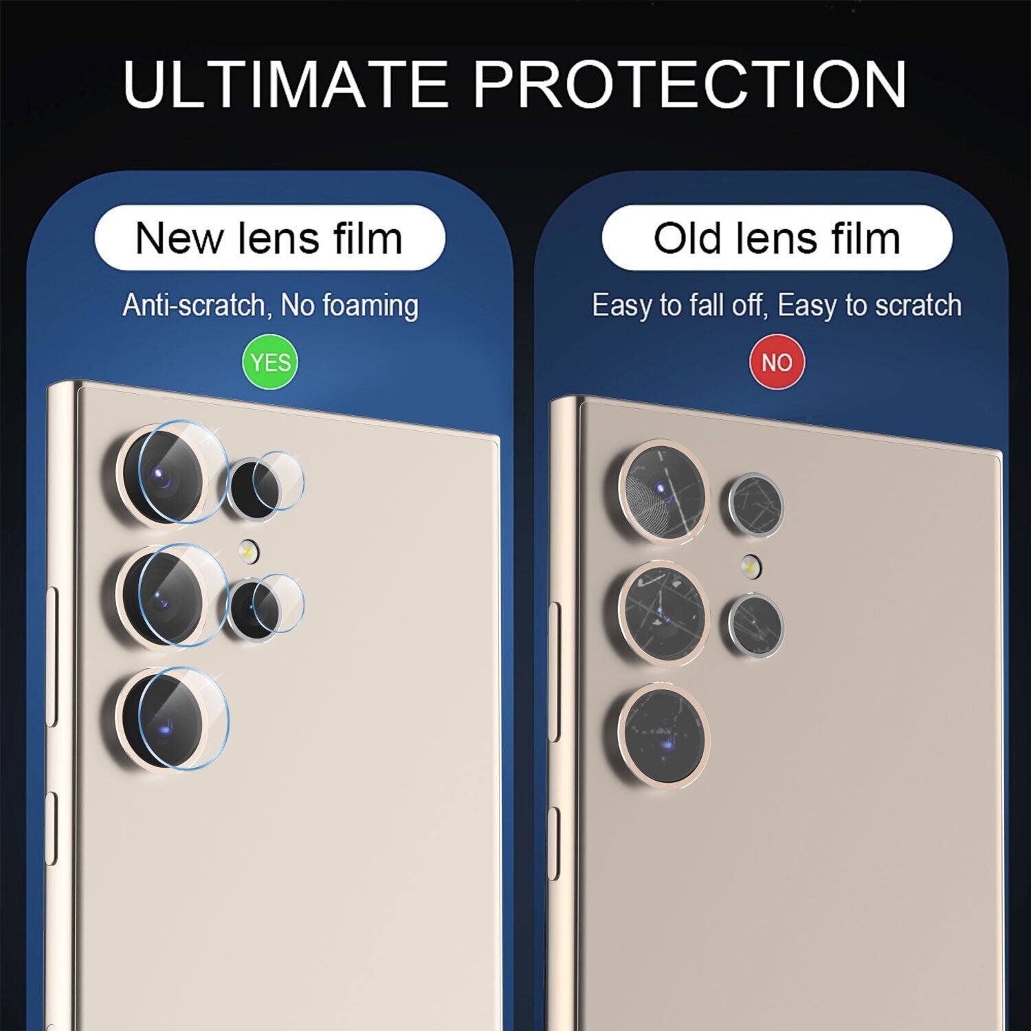 For Samsung S24 Ultra Plus Camera Tempered Glass Protector