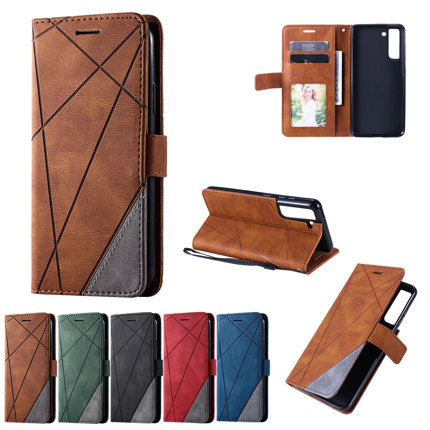 For Samsung S24 Plus Ultra Case Wallet Leather Card Flip Cover