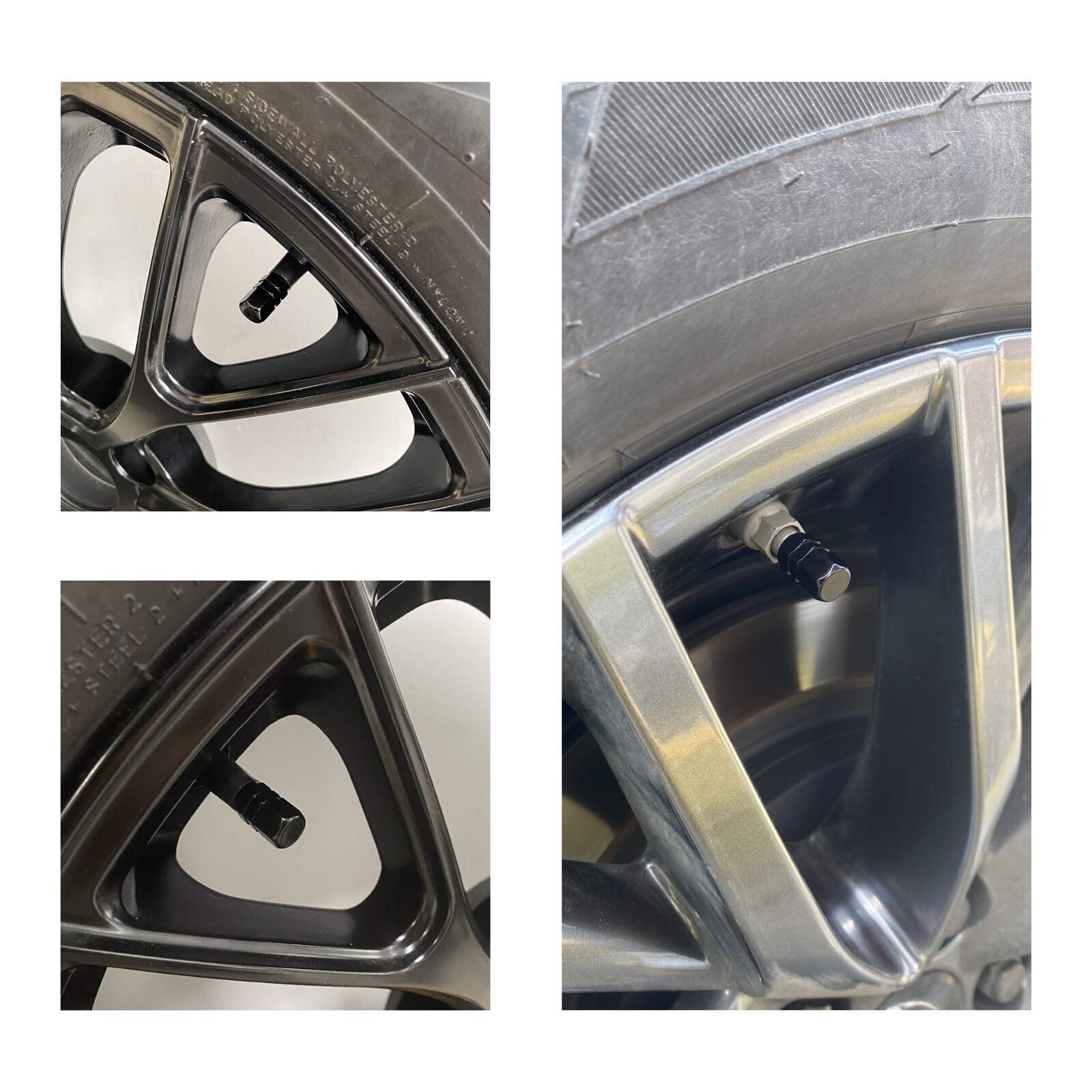 4 Pcs Tyre Valve Caps Stems Wheel Tire Truck Cover Bike Screw Motorbike Dust Air