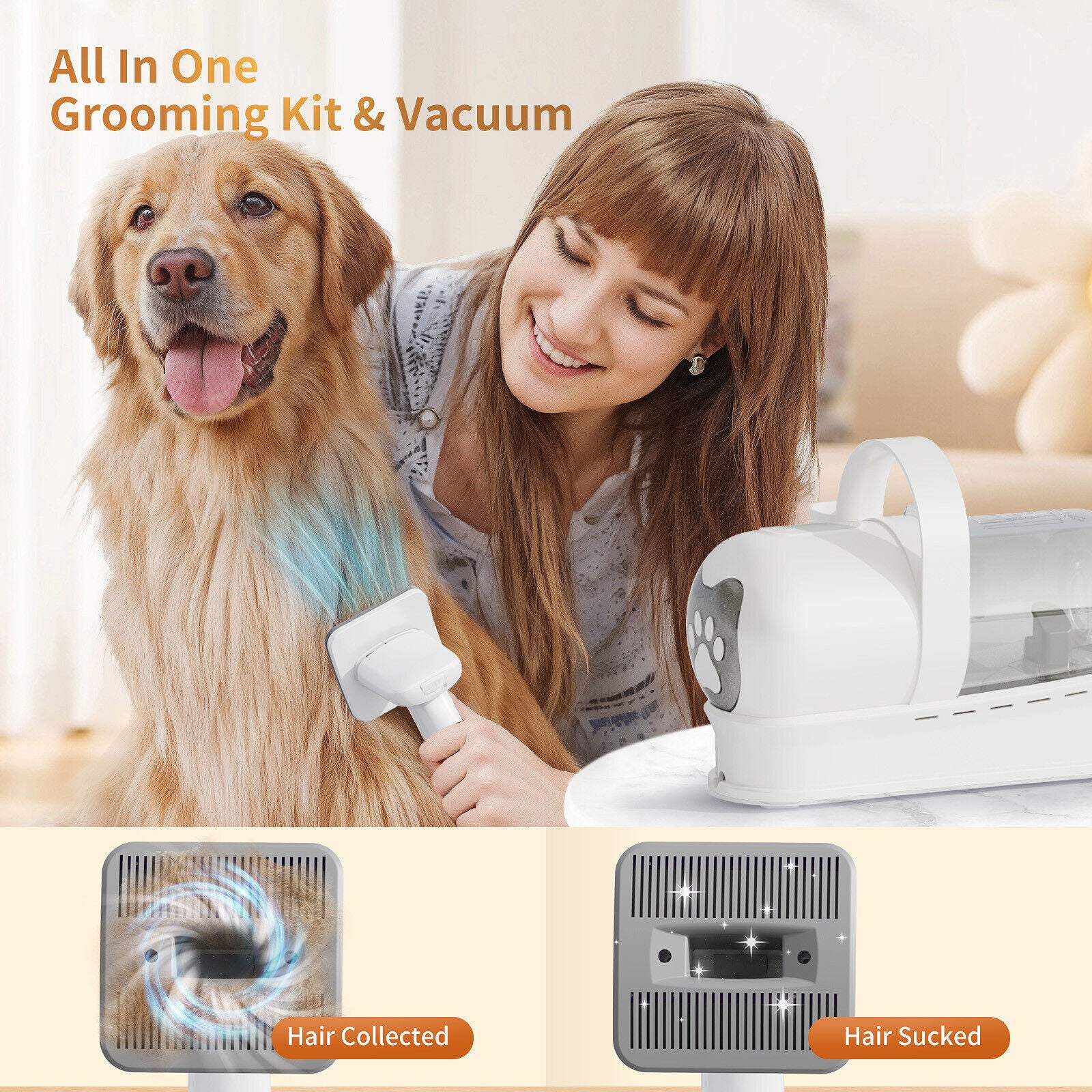 7 IN 1 Pet Dog Grooming Kit Cat Dog Hair Remover Dryer Nail Trimmer Low Noise