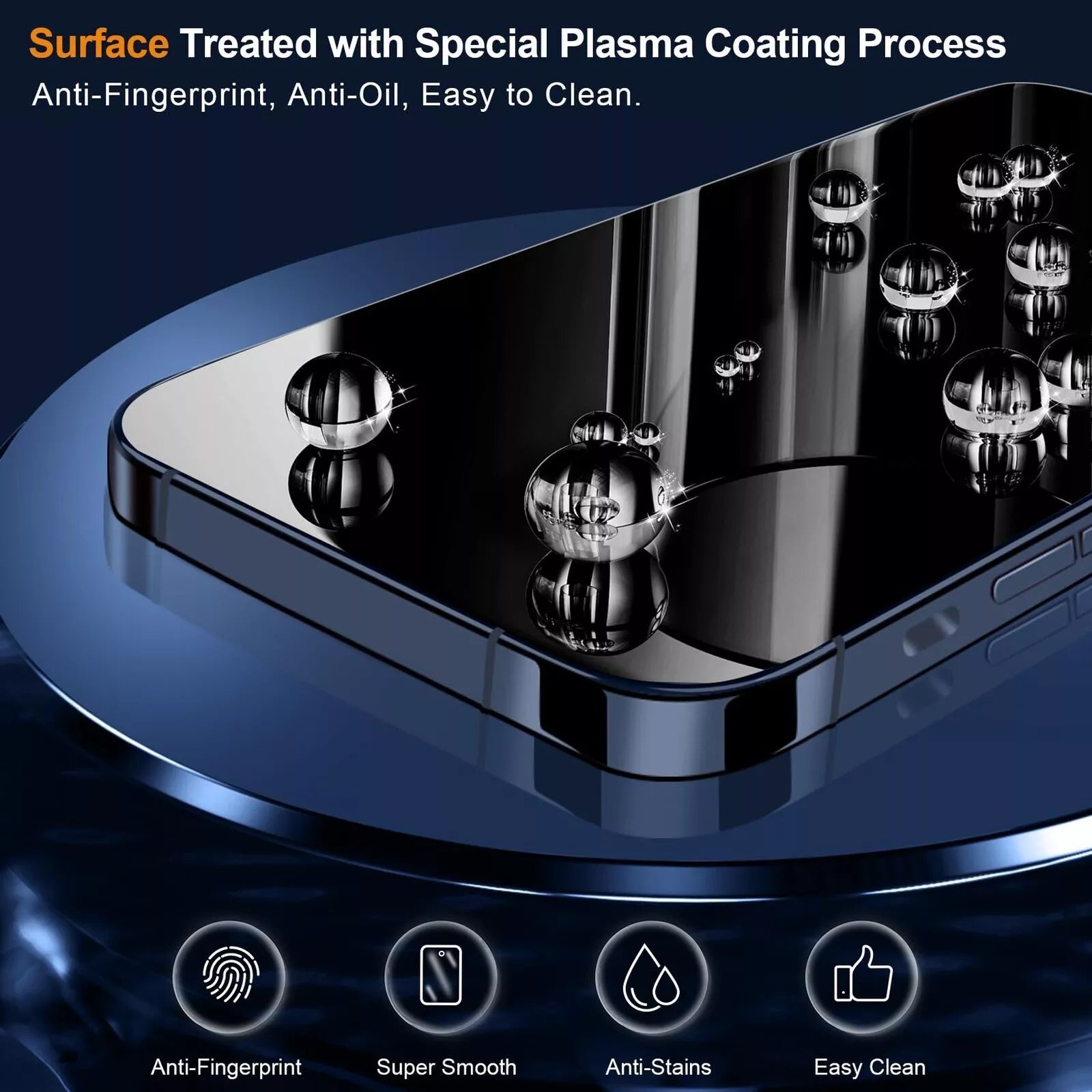 [2 Pack] MaxShield PureClear Tempered Glass Film for iPhone 16 Pro Plus Max