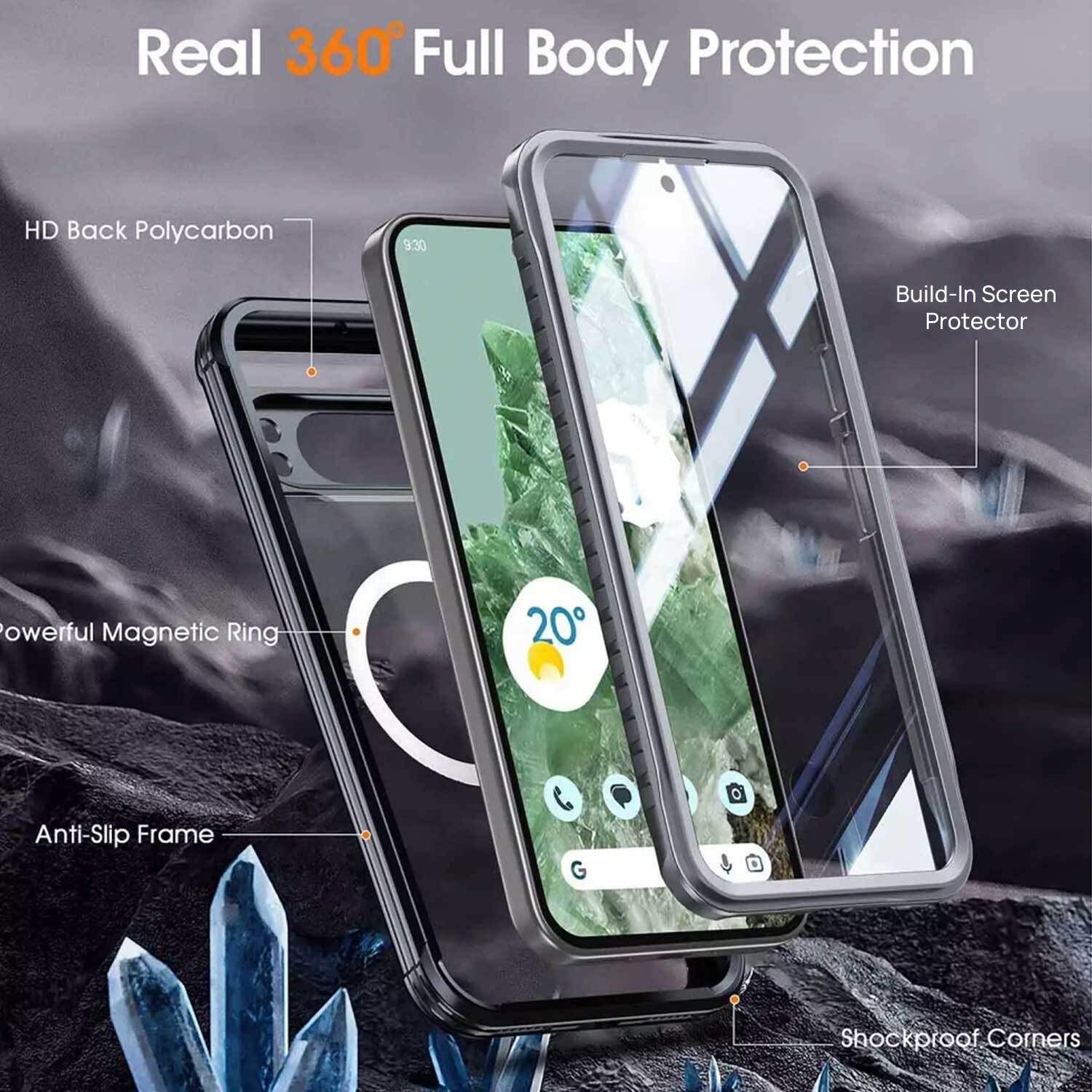 For Google Pixel 10 /10 Pro/10 Pro XL Magsafe Heavy Duty Shockproof 360 Full Body Case