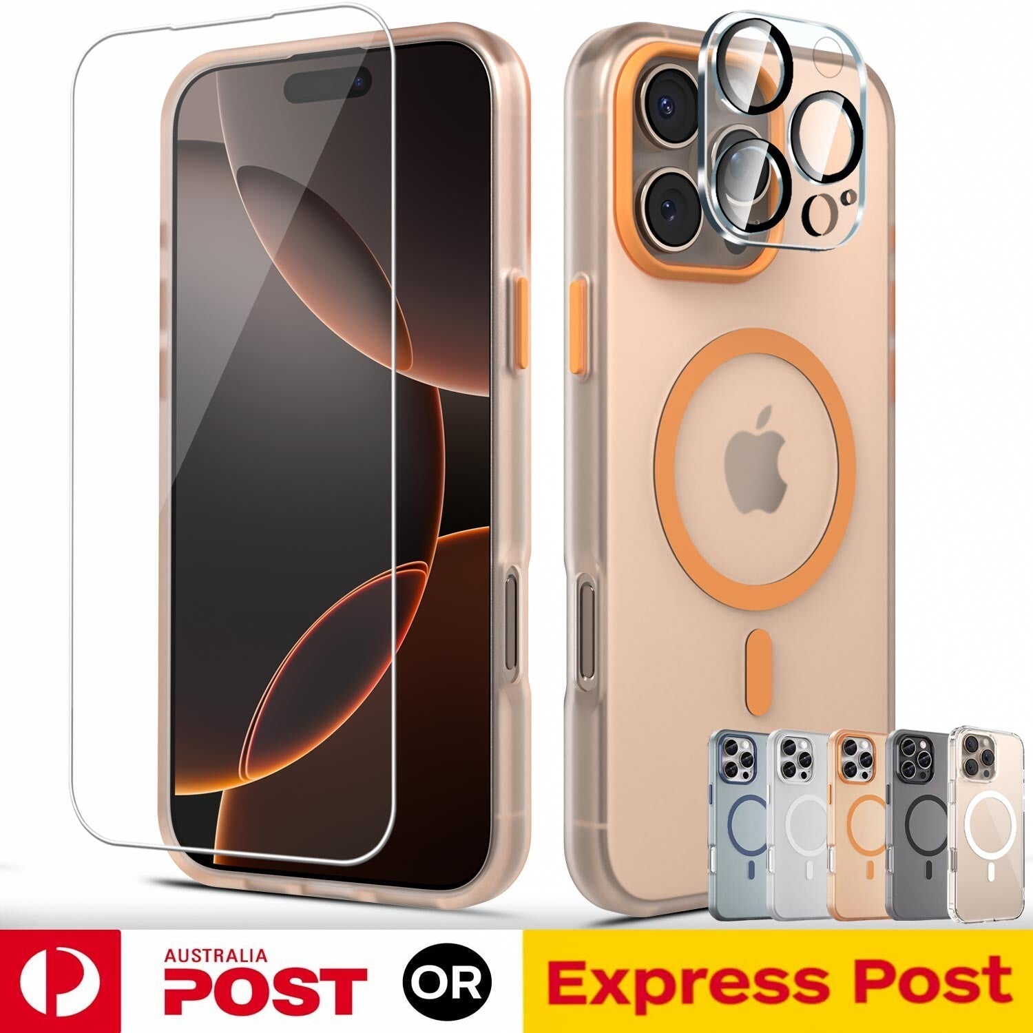 For iPhone 17 Pro Max Air Clear Magnetic Case Matte Shockproof Cover