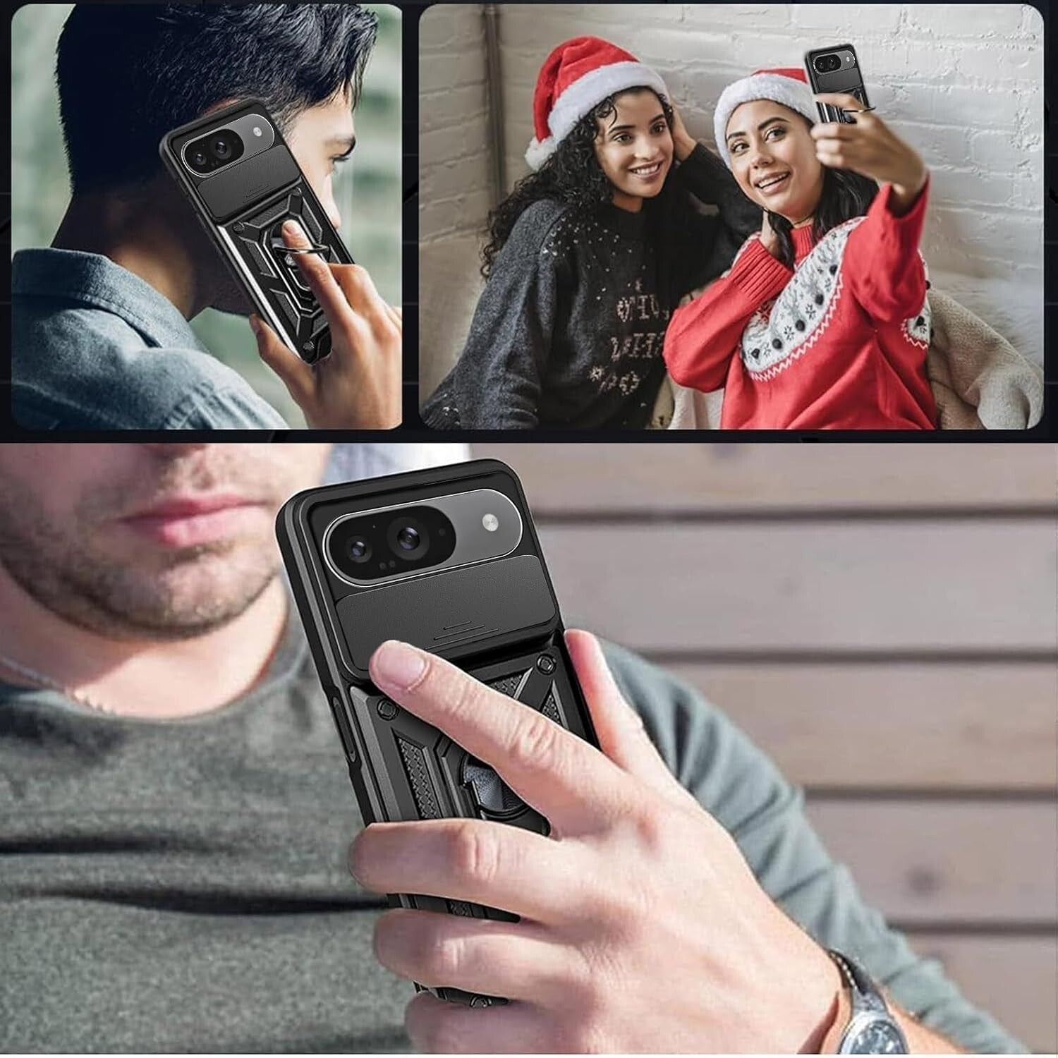 For Google Pixel 10 /10 Pro/10 Pro XL Case Rugged Shockproof Heavy Duty Ring Cover