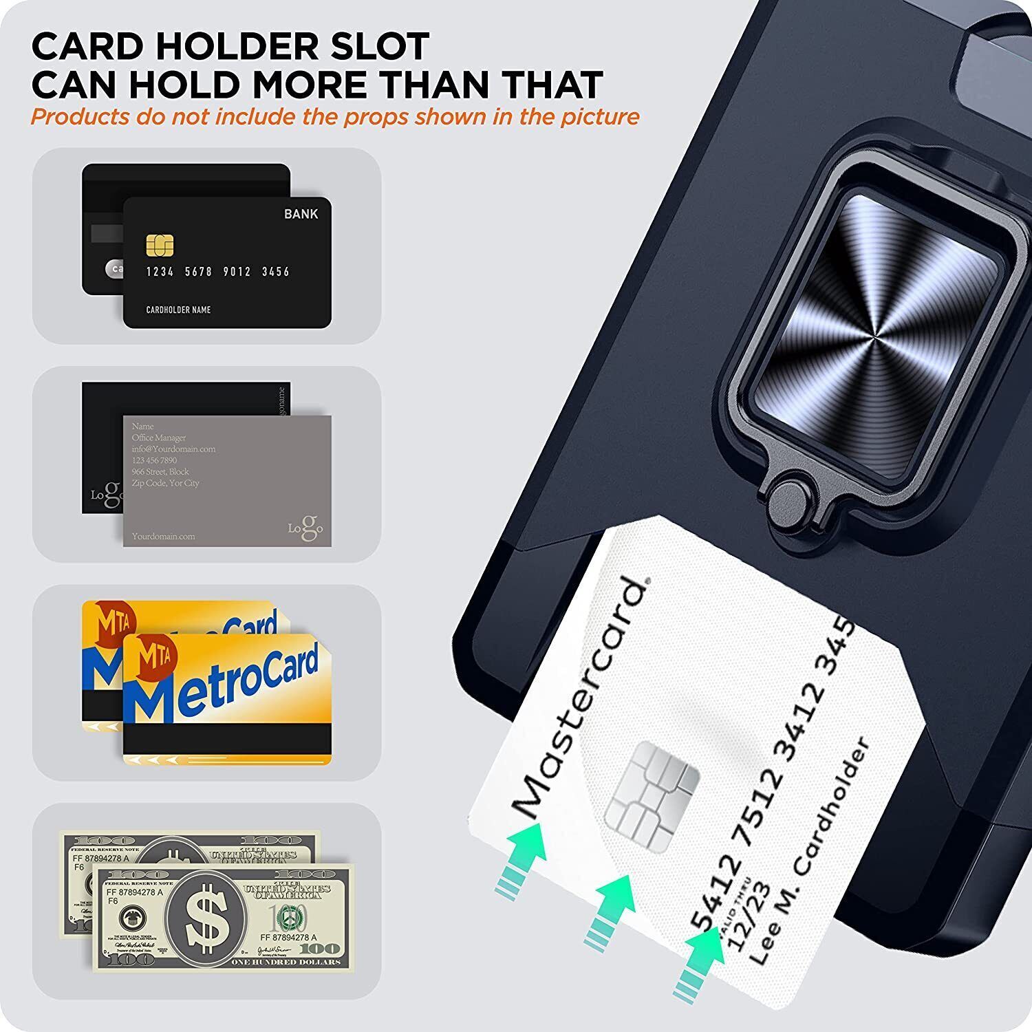 4in1 For Google Pixel 9 Pro Case Shockproof Wallet Card Cover Kickstand