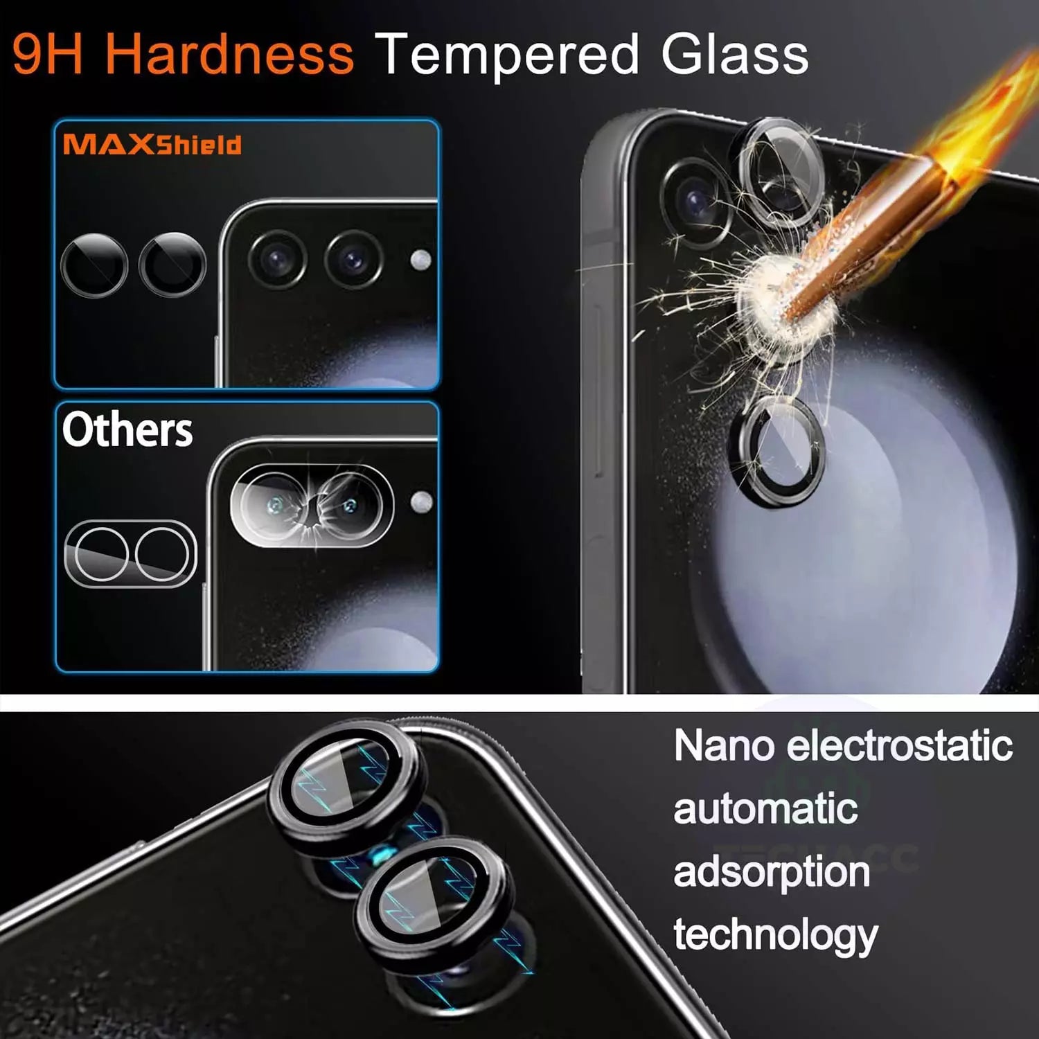 For Samsung Galaxy Z Flip Fold 6 5G Tempered Glass Screen Protector Full Cover