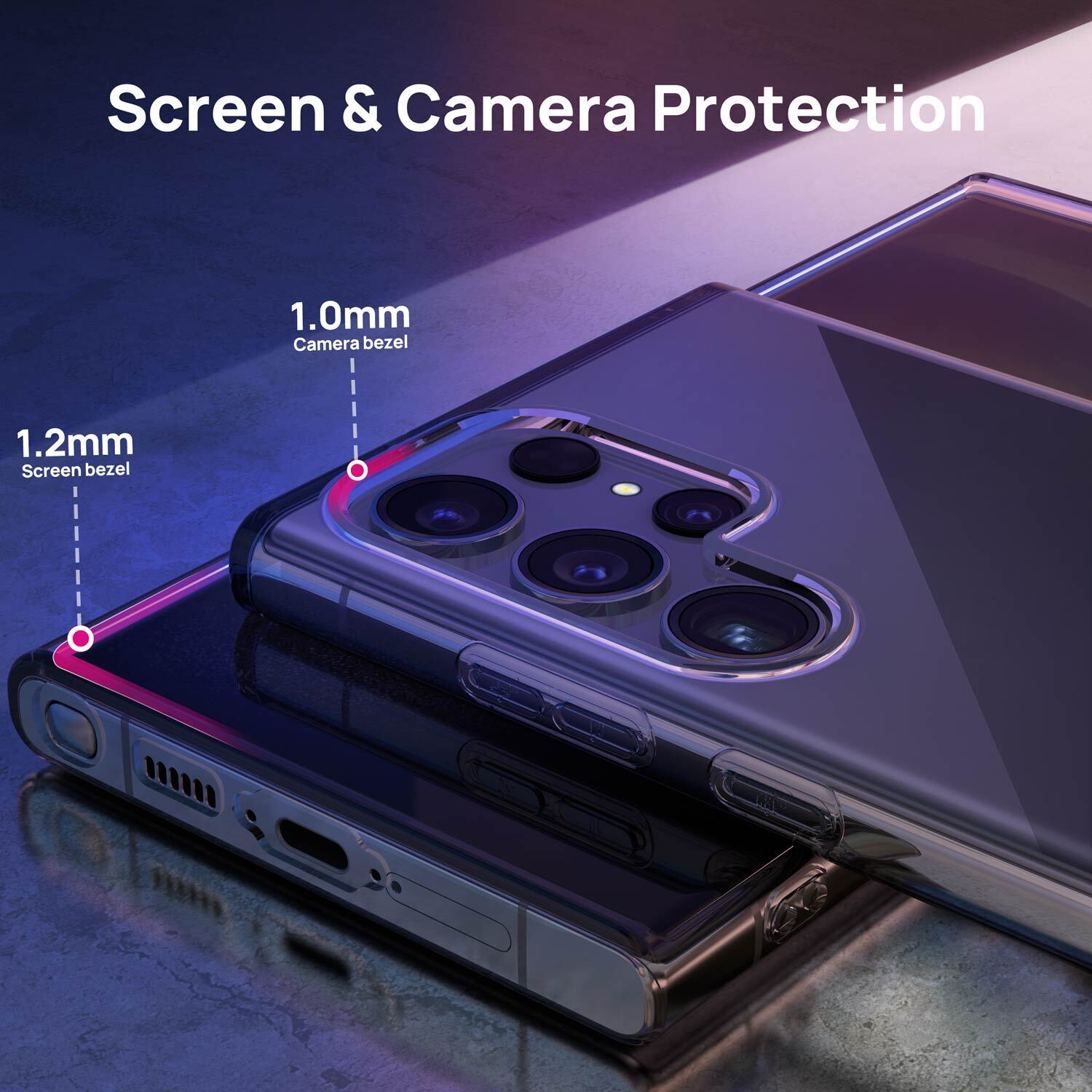 For Samsung Galaxy S24 Ultra Plus 5G Case Clear Shockproof Slim Cover