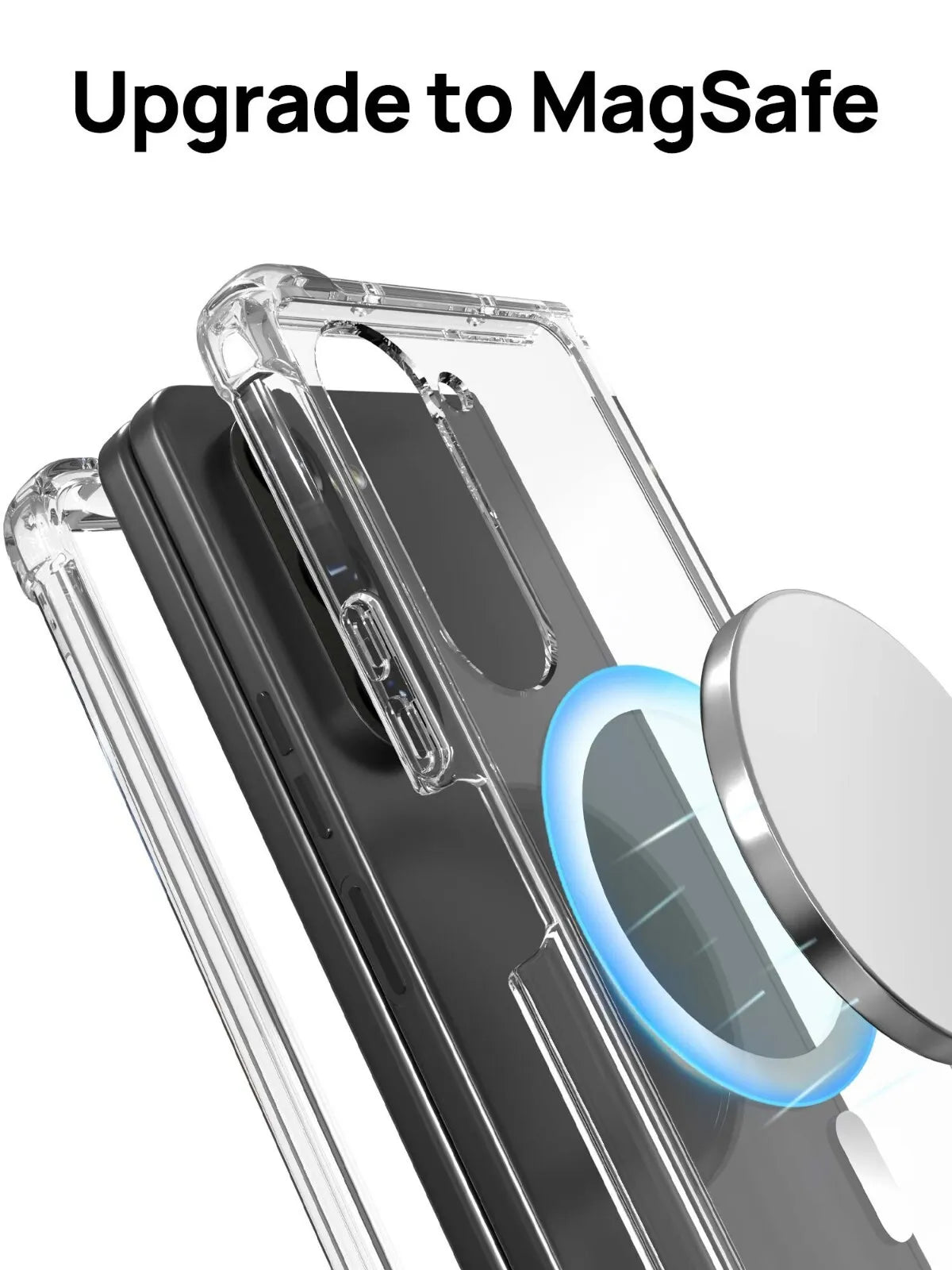 For Samsung Galaxy Z Fold 6 Flip 6 Case Magnetic Clear Shockproof Cover