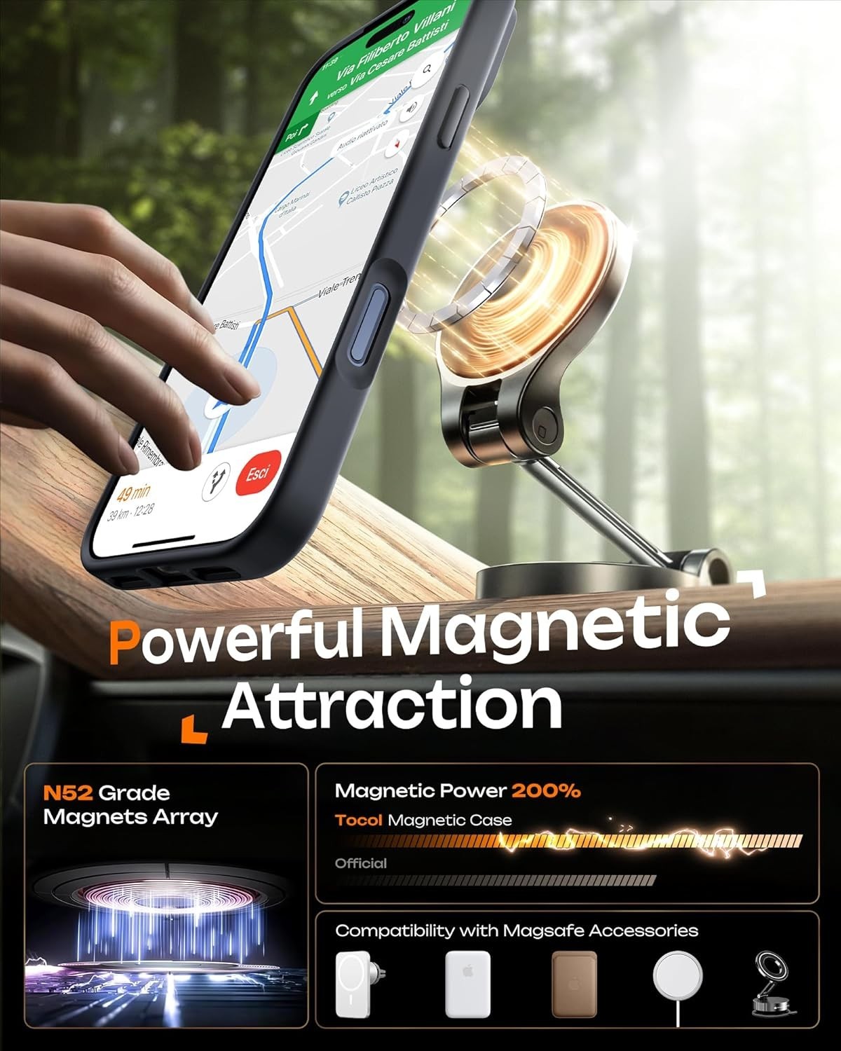 Shockproof Armor Magnetic Matte Case Cover For iPhone 17 Pro Max Air