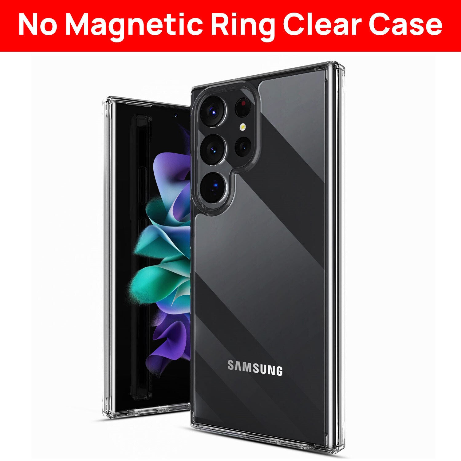 For Samsung S24 Ultra Plus Case Clear Shockproof Magnetic Cover
