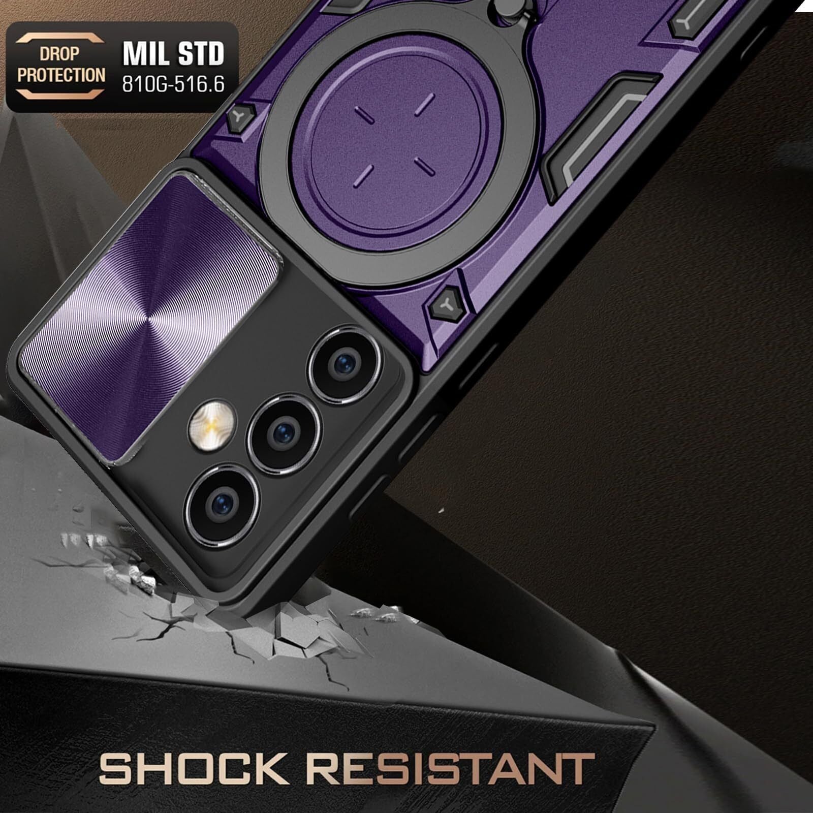 For Samsung A35 A55 A15 A05S A34 A54 5G Case Shockproof Magnetic Kickstand Cover