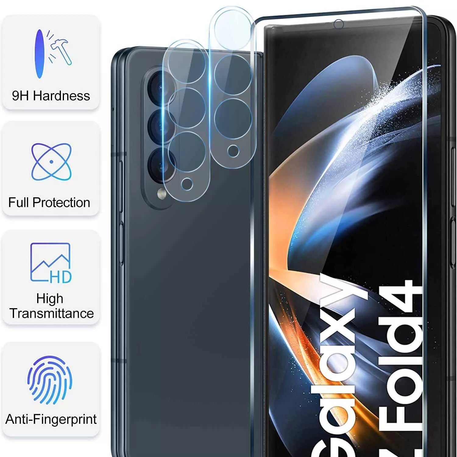 MAXSHIELD For Samsung Galaxy Z Fold 6 5G Glass Screen Lens Camera Protector