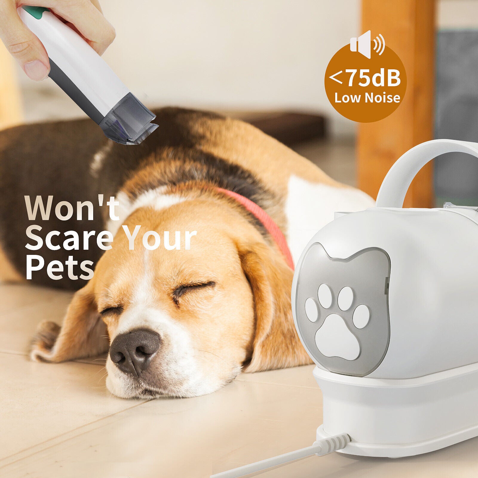 7 IN 1 Pet Dog Grooming Kit Cat Dog Hair Remover Dryer Nail Trimmer Low Noise