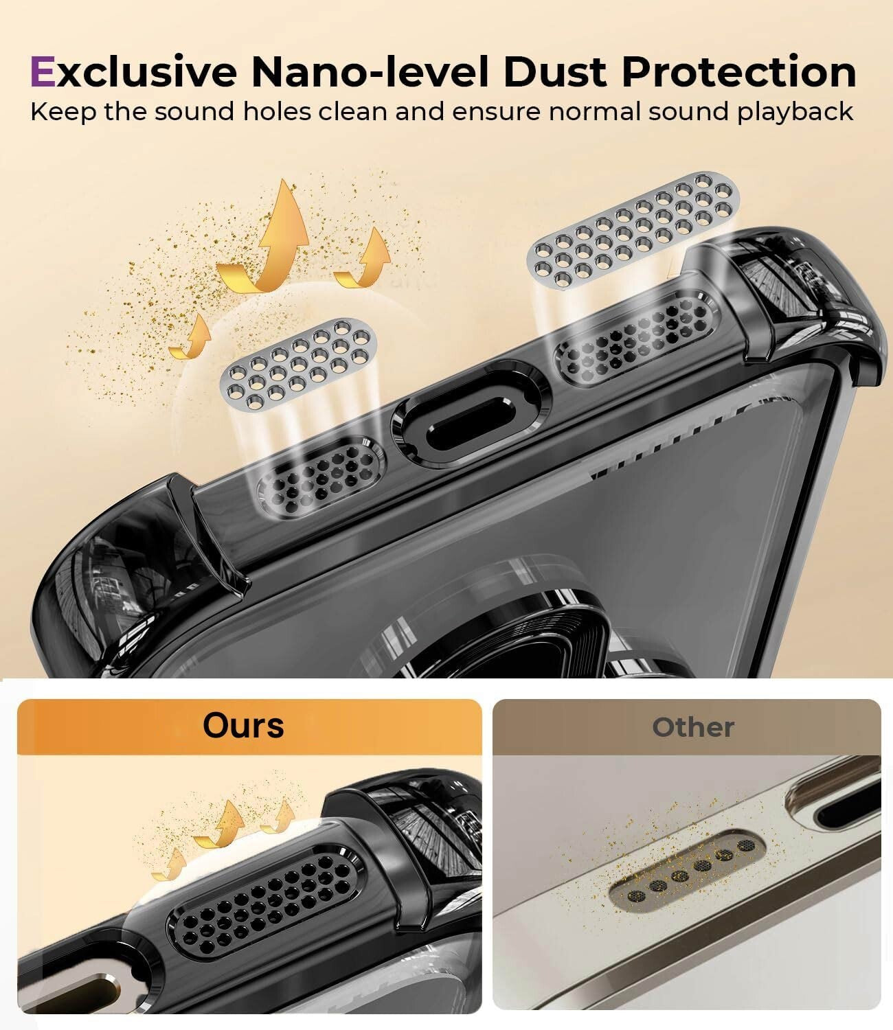 For iPhone 17 Pro Max Air Magnetic Case Clear Shockproof Kickstand Cover