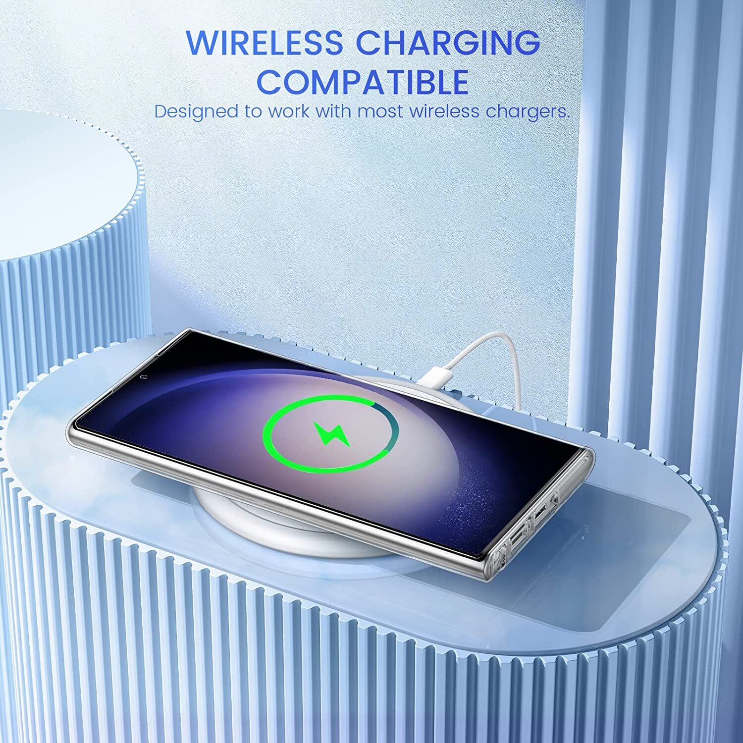 For Samsung S24 Plus Ultra Clear Case Shockproof Bling Cover