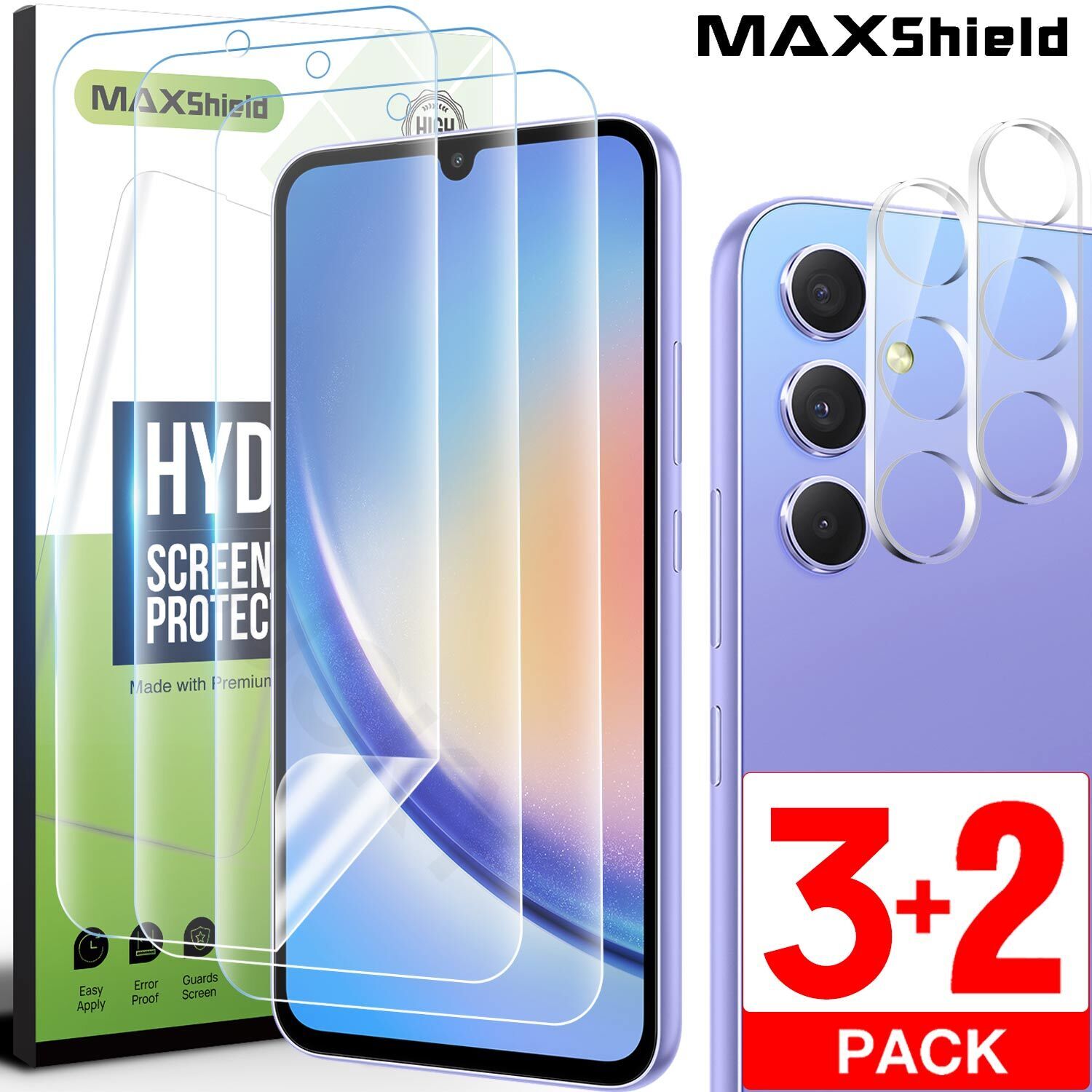 3X For Samsung Galaxy A14 A54 A34 A55 A05S A35 A15 5G Hydrogel Screen Protector