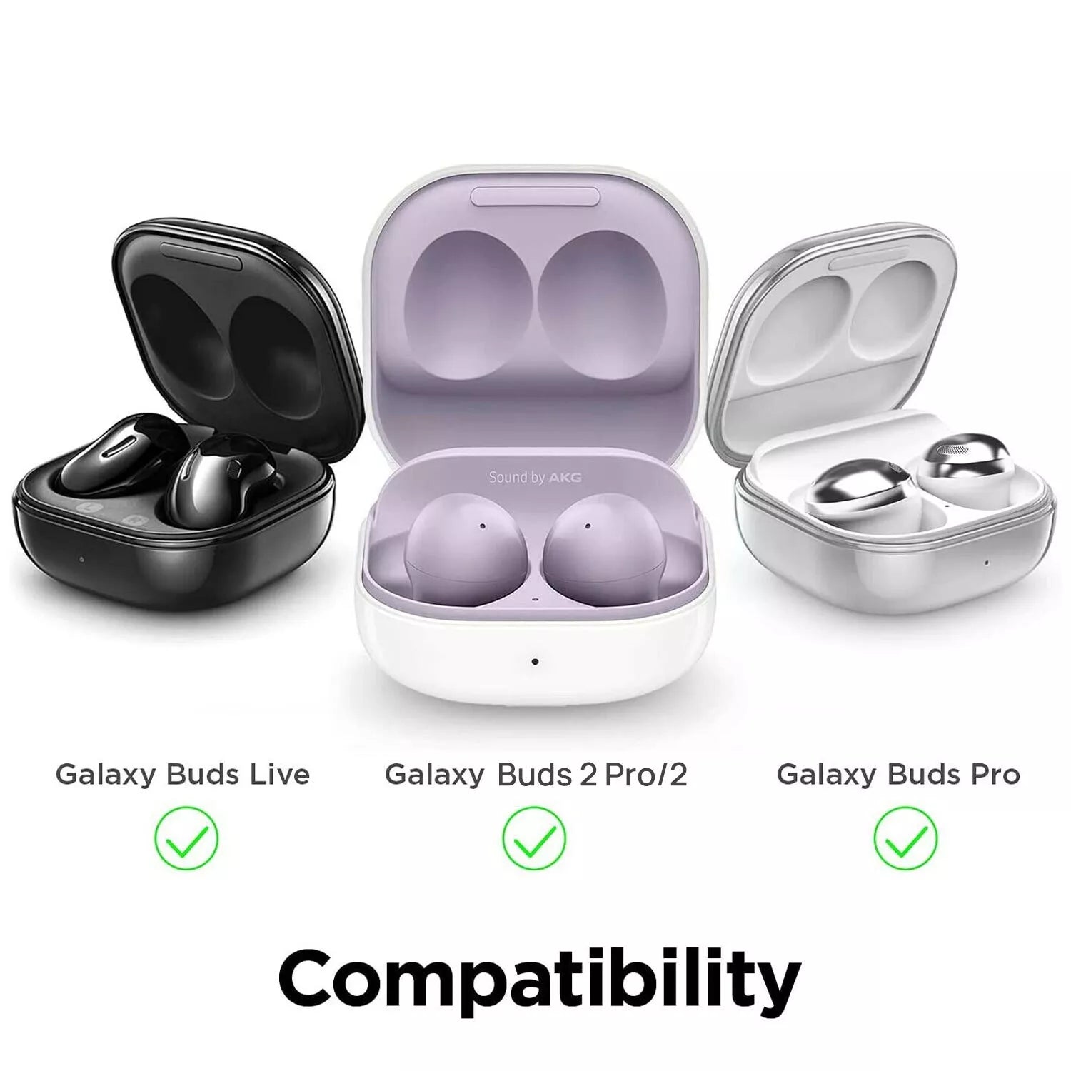 Clear Protective Cover Case For Samsung Galaxy Buds 3 Pro Live FE Earbuds