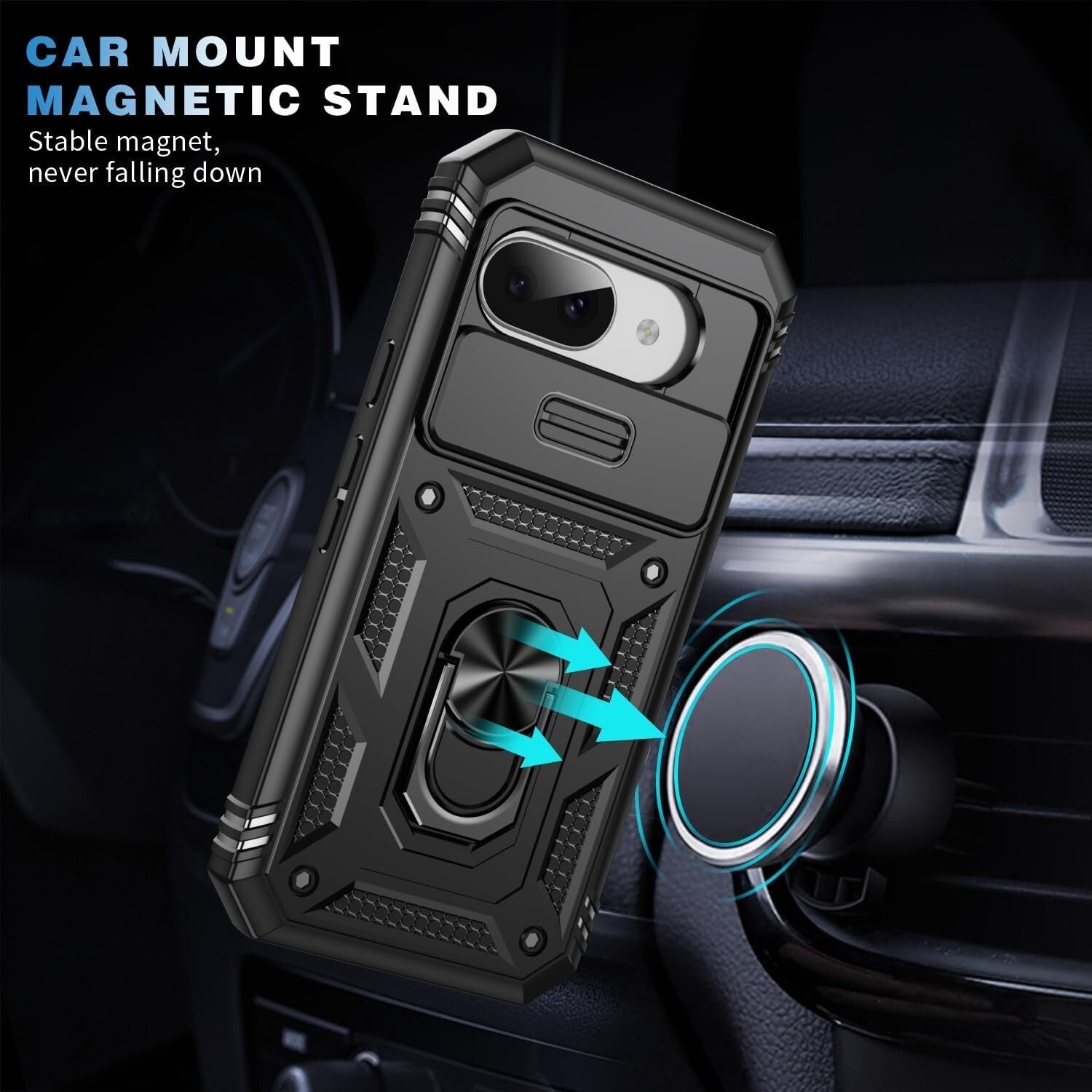 For Google Pixel 10 /10 Pro/10 Pro XL Case Rugged Shockproof Heavy Duty Ring Cover