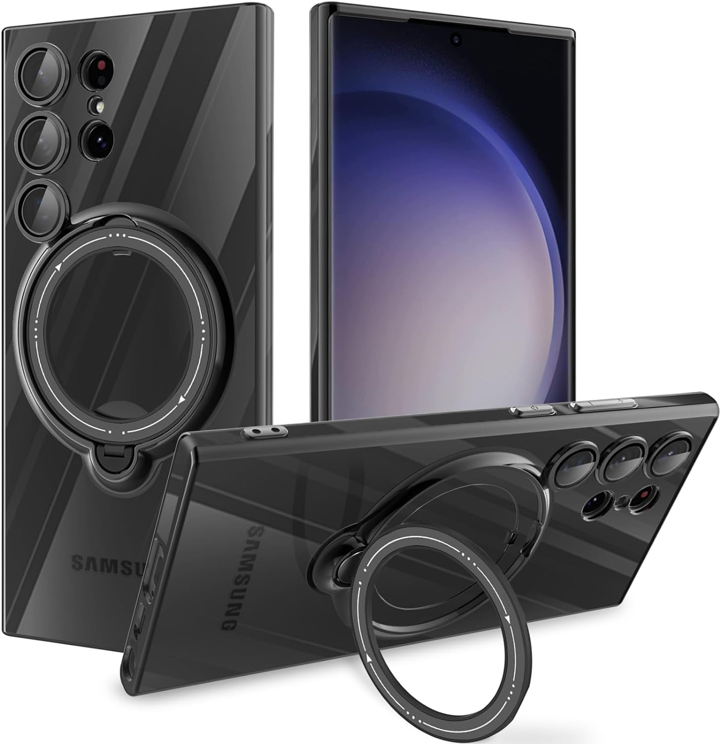 For Samsung Galaxy S23 FE Shockproof Mag Safe Ring Case Cover