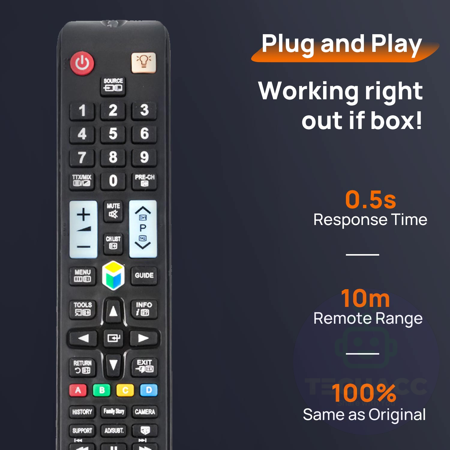 For Samsung Universal TV Smart Remote Control Replacement AA59-00638A LCD LED