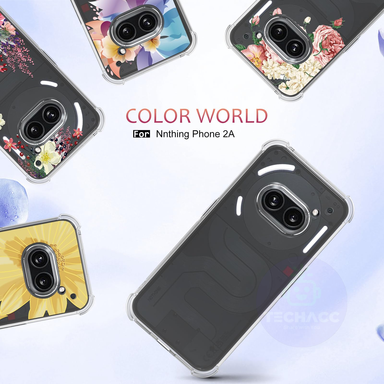 For Nothing Phone (2a) 5G Case Clear Shockproof Slim Cover + Screen Protector AU