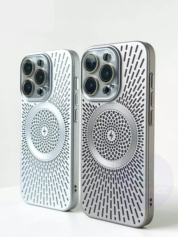 For iPhone 15 14 Pro Max Case Shockproof Magnetic Luxury Heat Dissipation Cover