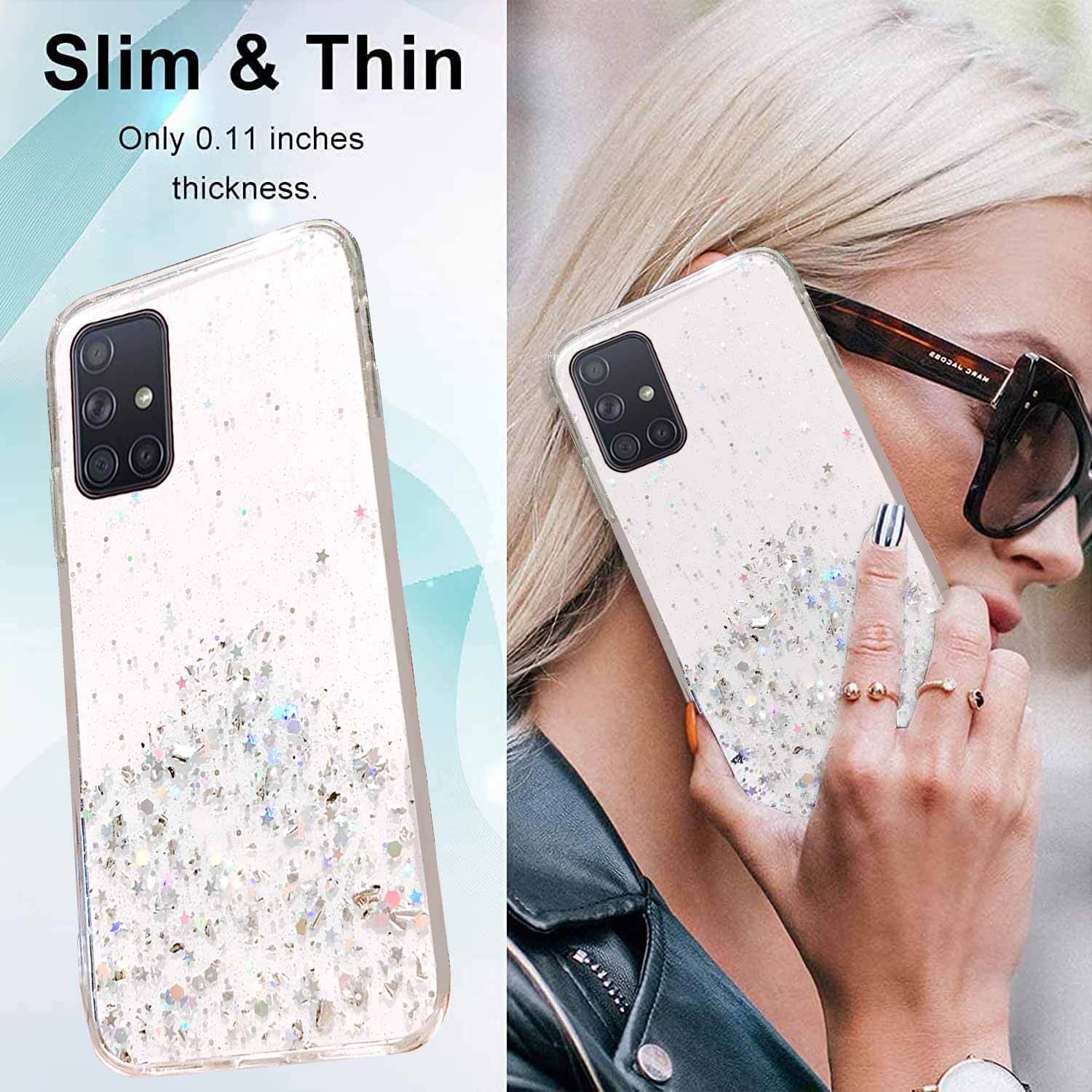 For Samsung S24 Plus Ultra Clear Case Shockproof Bling Cover