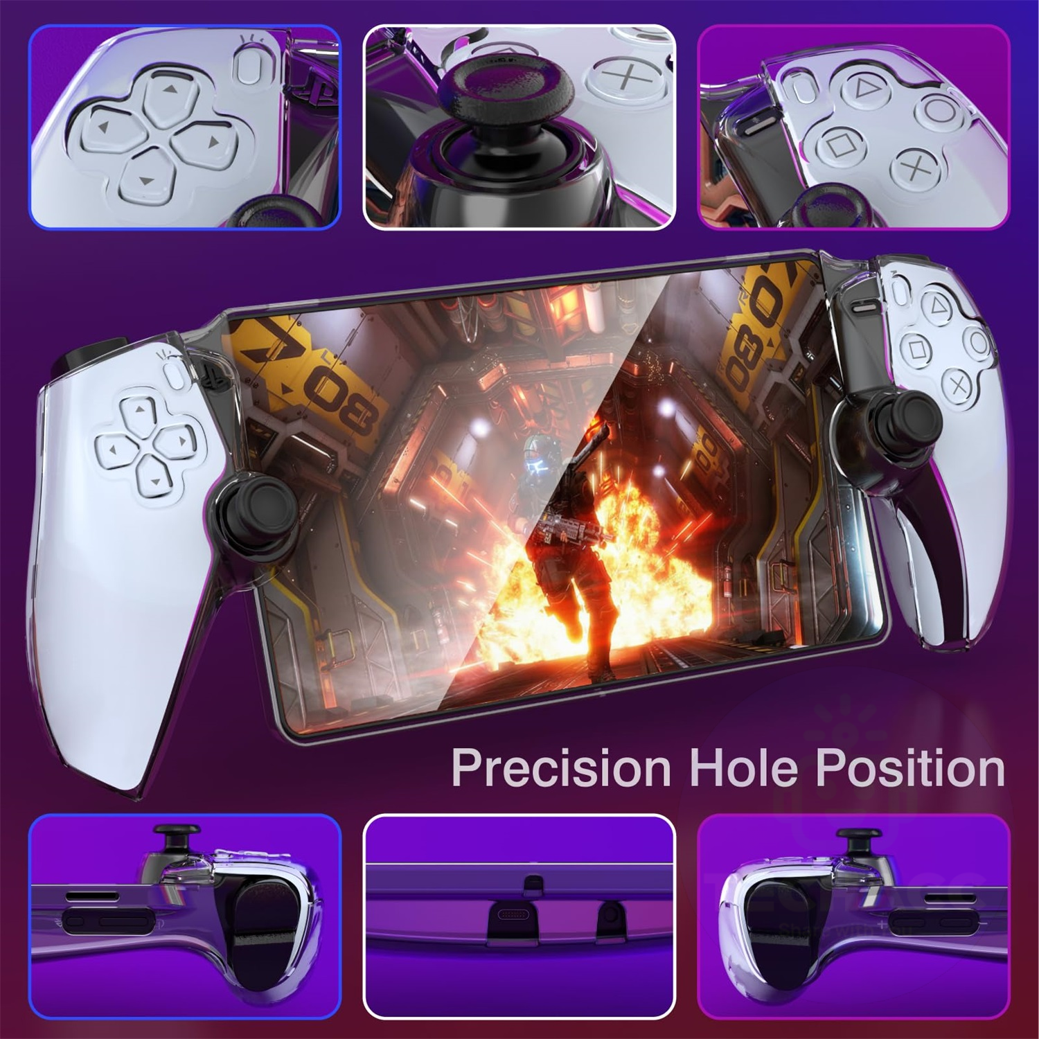 For Sony PS5 PlayStation Portal Remote Player Case Game Console Protective Cover