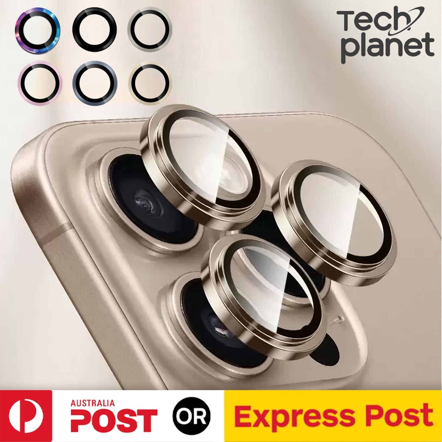 MAXSHIELD For iPhone 17 Pro Max Metal Ring Camera Lens Protector