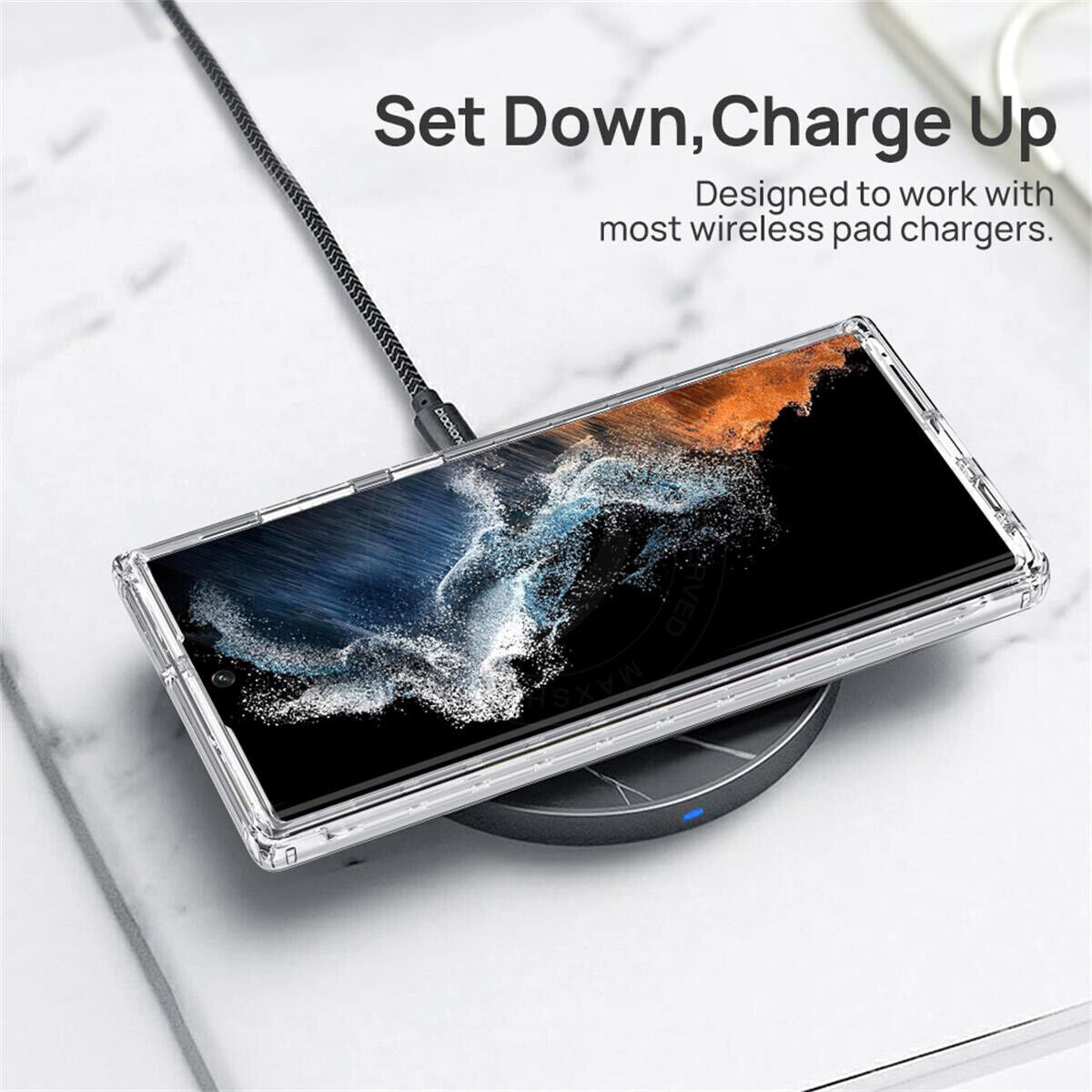 For Galaxy S23 FE Case Clear Shockproof 360 Full Body Cover