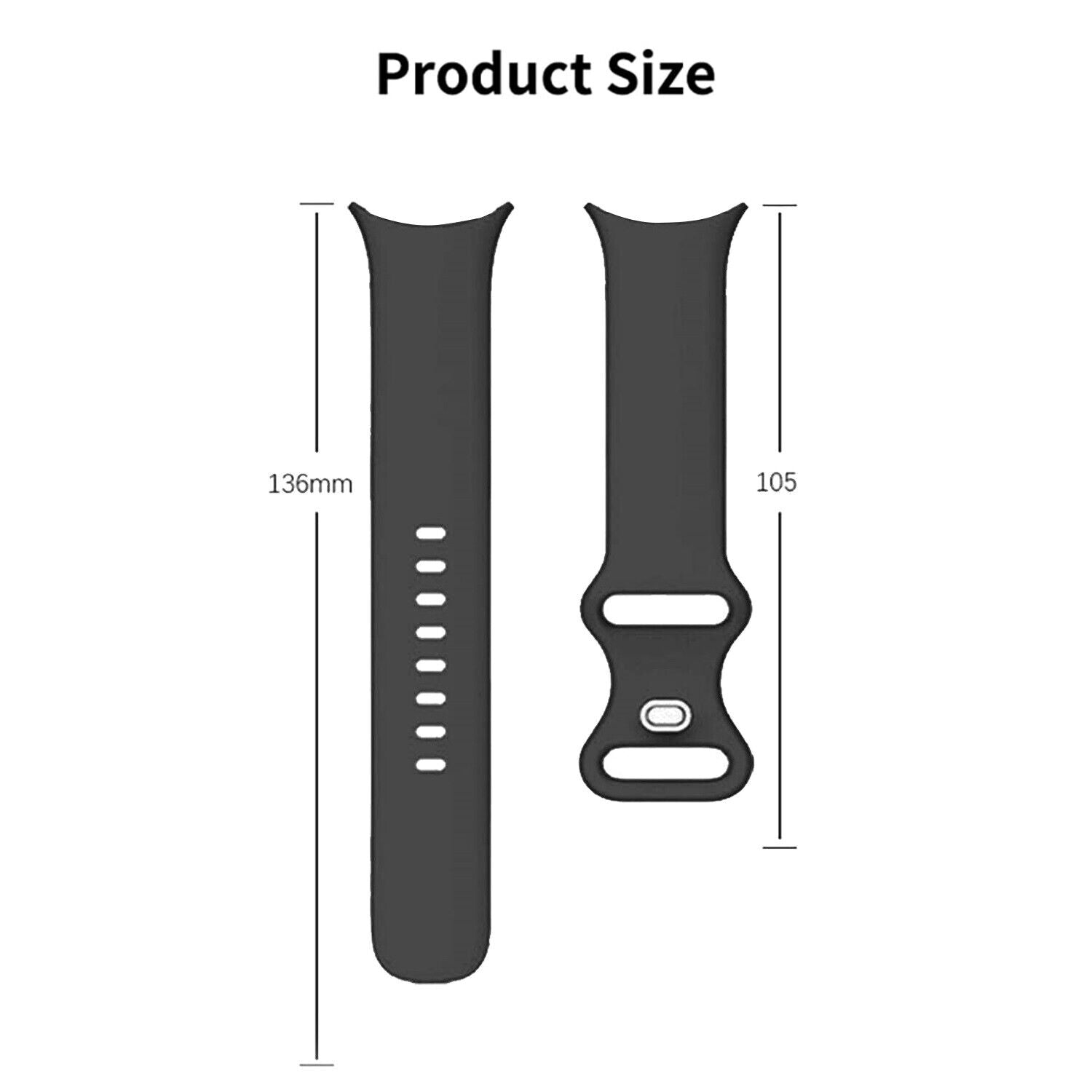 For Google Pixel Watch 2 Band Strap Replacement Soft Silicone Sport Wristband