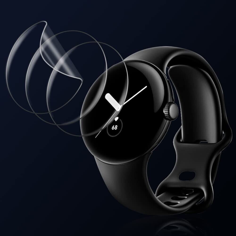 3x For Google Pixel Watch 2 Screen Protector Hydrogel Full Coverage Clear Film