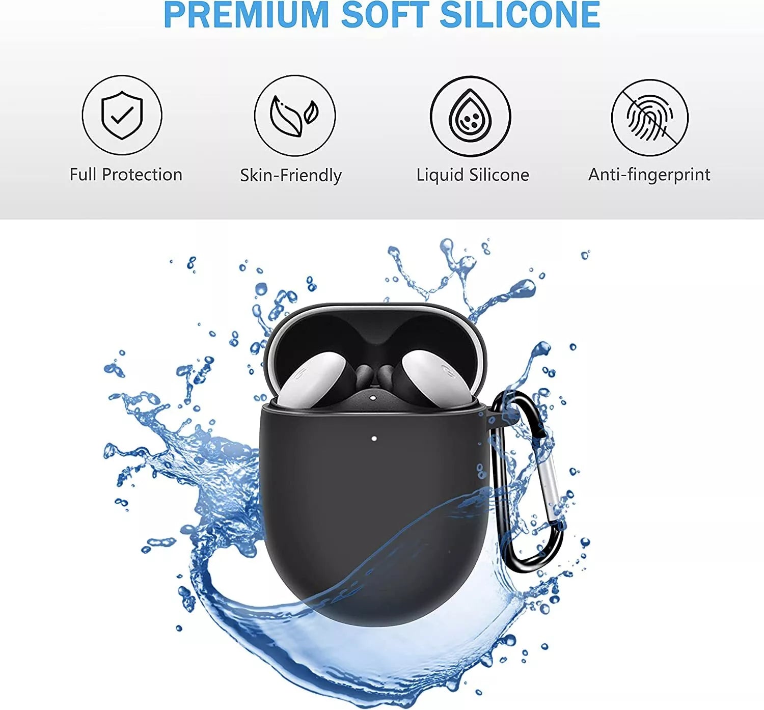 For Google Pixel Buds Pro 2 Case Cover Shockproof Silicone Soft Full Protective