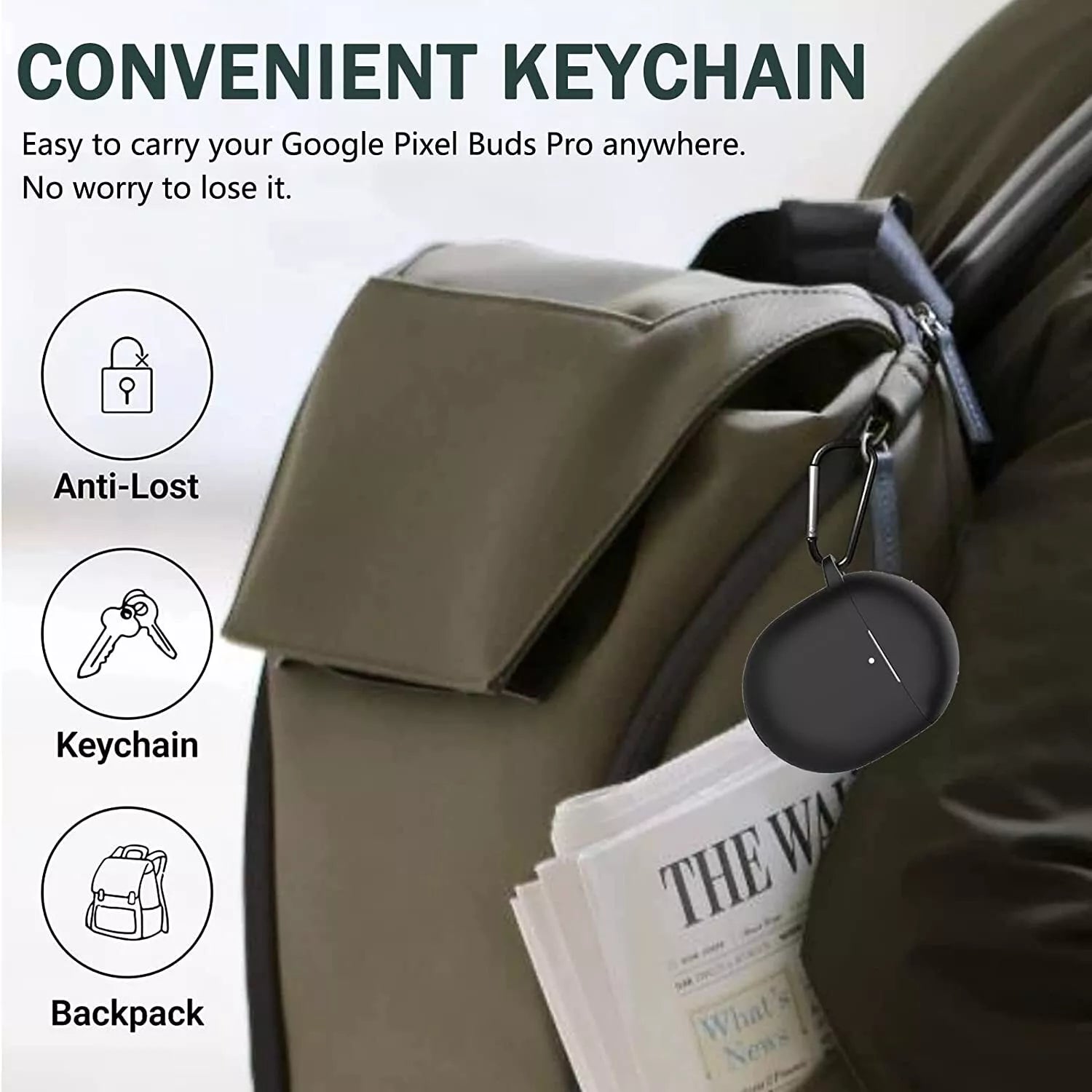 For Google Pixel Buds Pro 2 Case Cover Shockproof Silicone Soft Full Protective