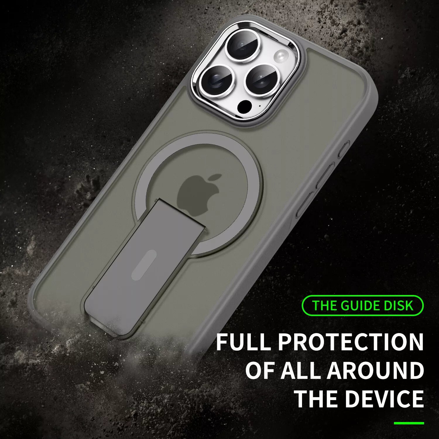 For iPhone 16 Pro Max Case Magsafe Shockproof Kickstand Holder Cover