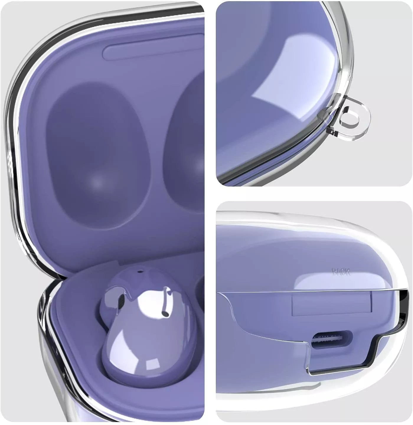 Clear Protective Cover Case For Samsung Galaxy Buds 3 Pro Live FE Earbuds