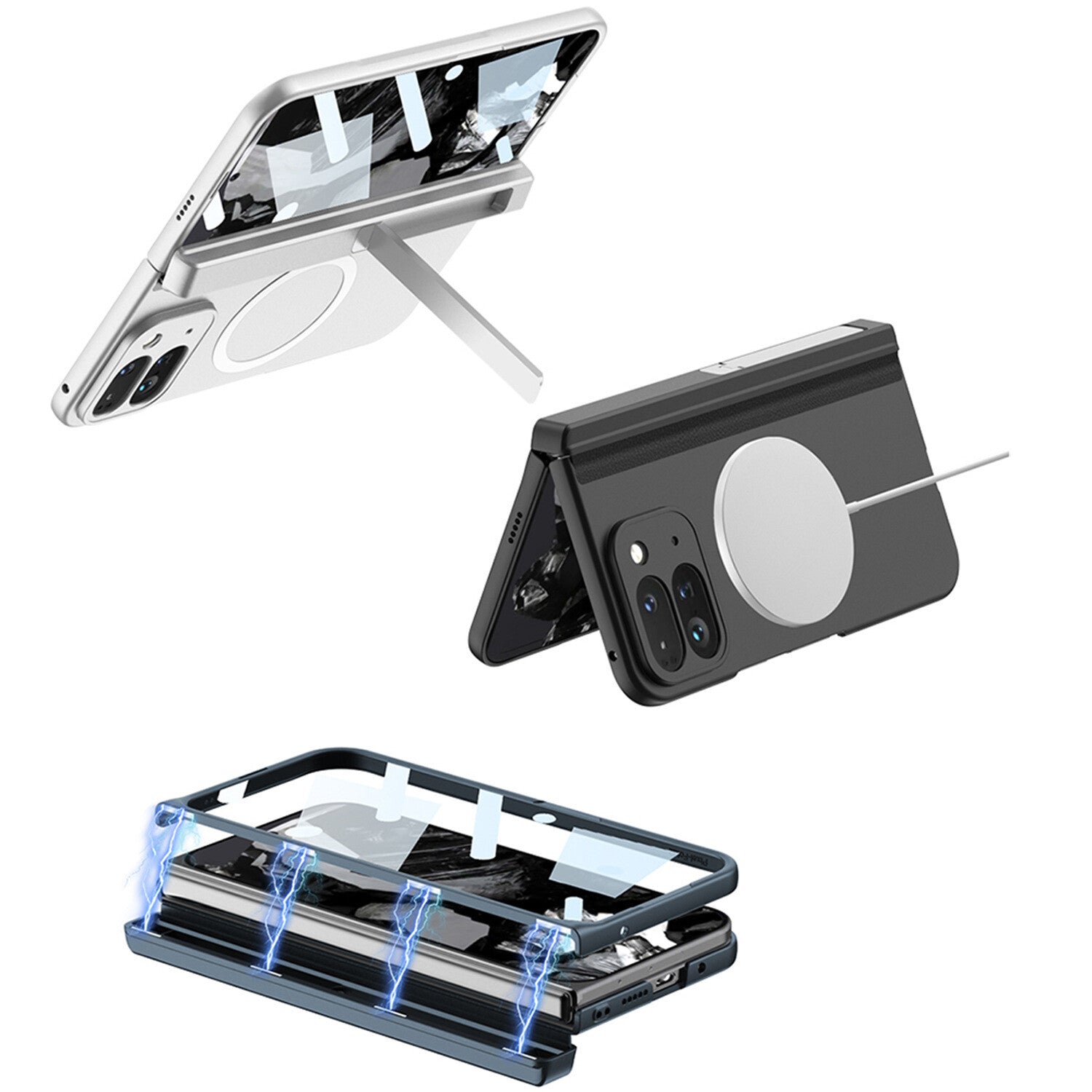 For Google Pixel 10 Pro Fold Case Shockproof Magsafe Cover Screen Protector