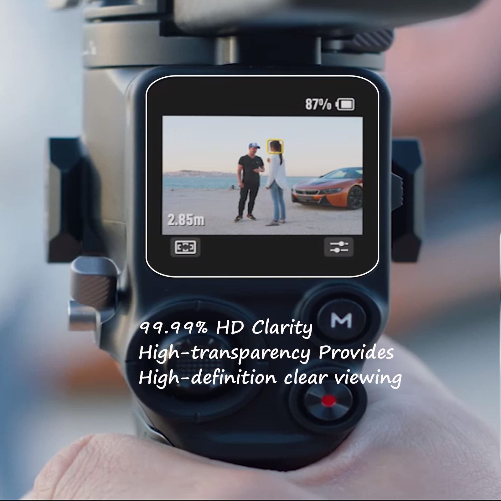 For DJI RS3 Mini Pro Mic 2 Tempered Glass Screen Camera Protector