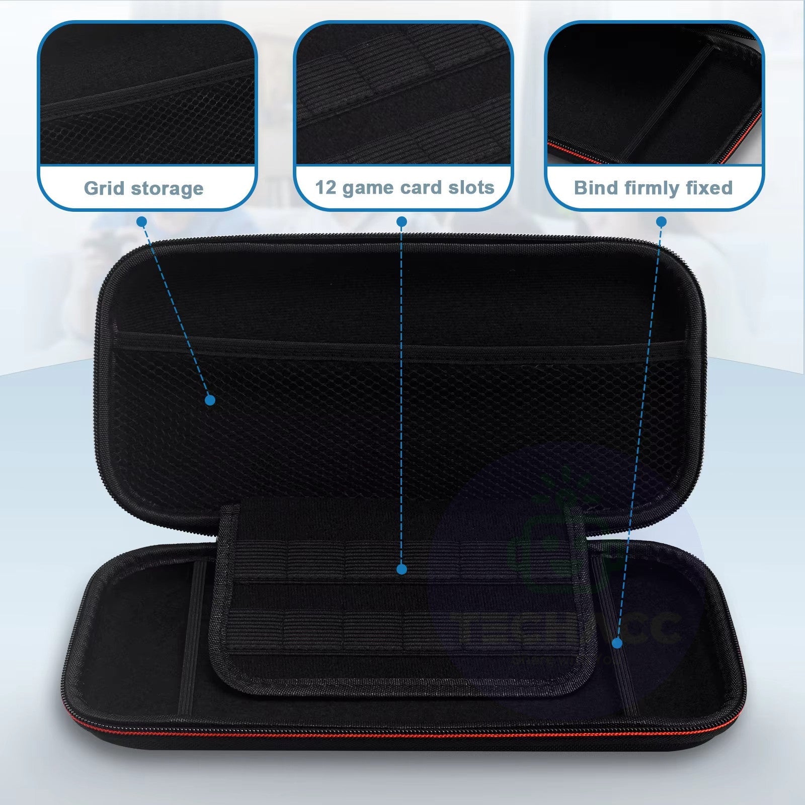 For Nintendo Switch 2 Carrying Case Bag Card Slot Storage Portable Shockproof