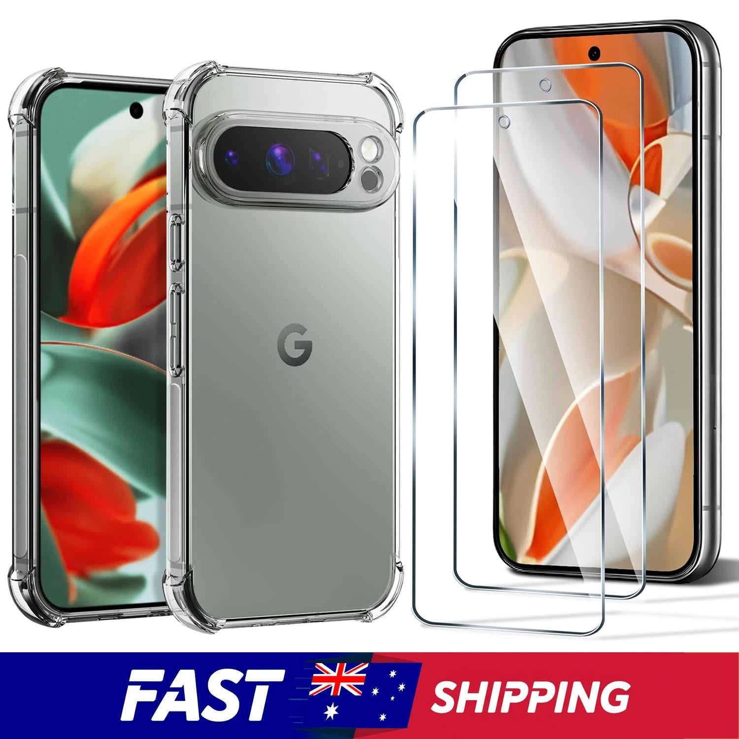 For Google Pixel 10/10 Pro/10 Pro XL Case Clear Shockproof Bumper Cover
