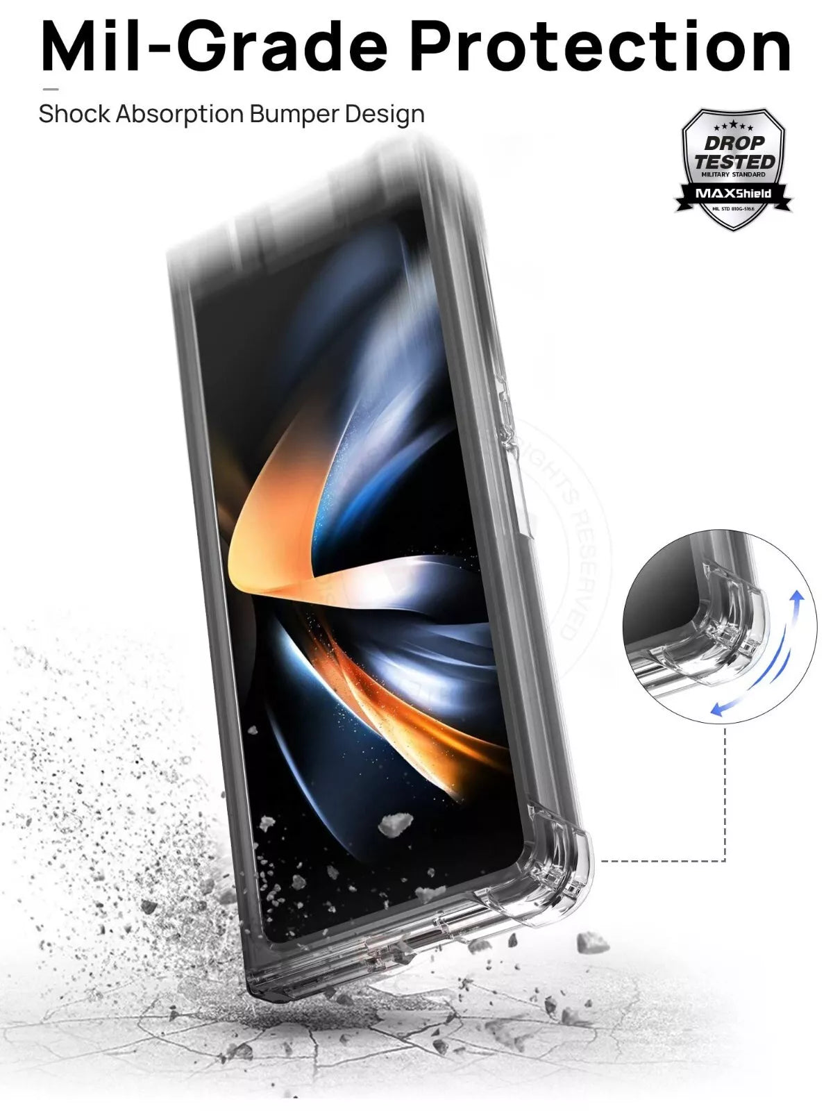 For Samsung Galaxy Z Fold 6 Flip 6 Case Magnetic Clear Shockproof Cover